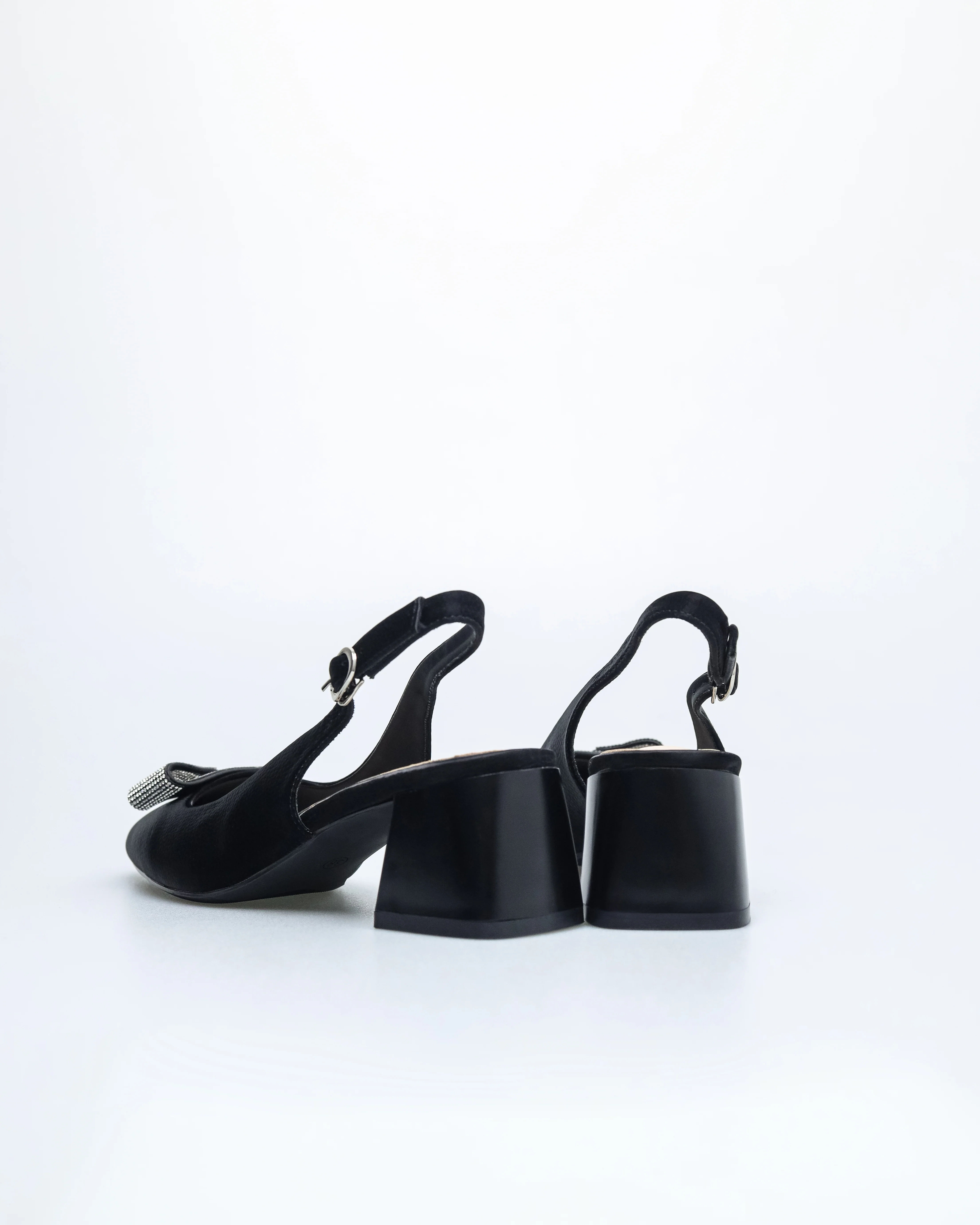Tomaz NN384 Ladies Folded Glittery Heels - Image 3