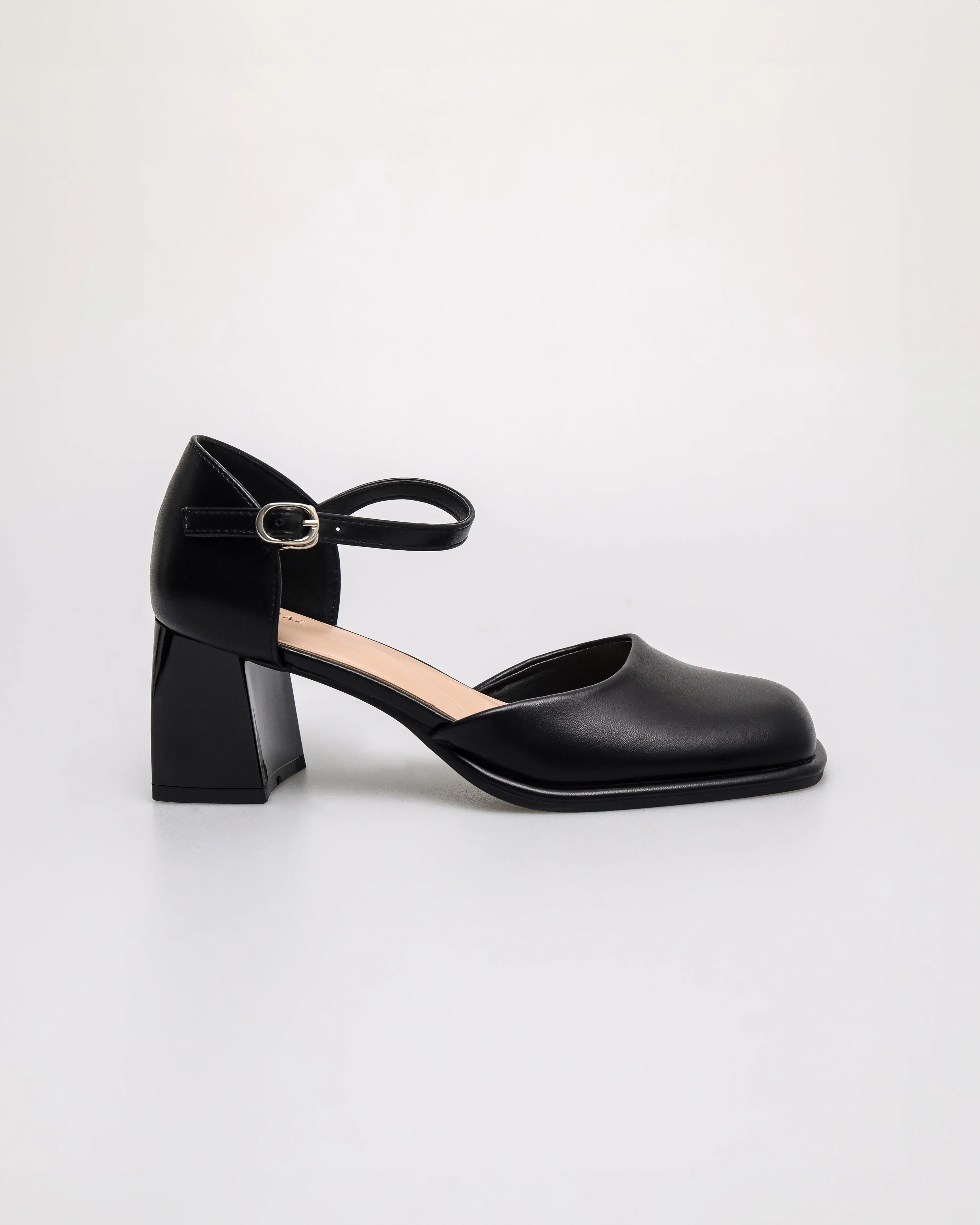 Tomaz NN388 Ladies Classic Ankle Strap Block Heels - Image 9