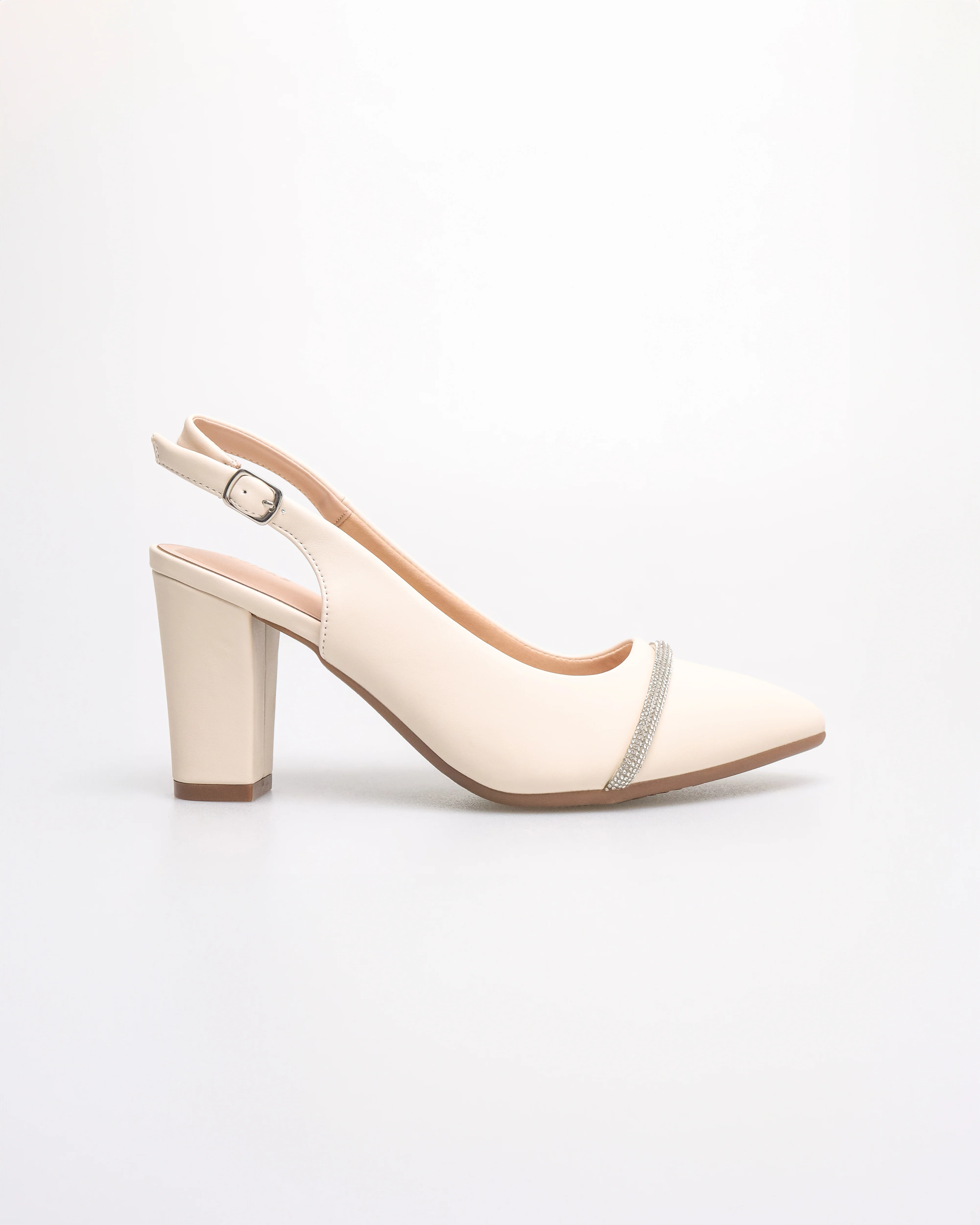 Tomaz NN417 Ladies Glittery Band Heels - Image 5