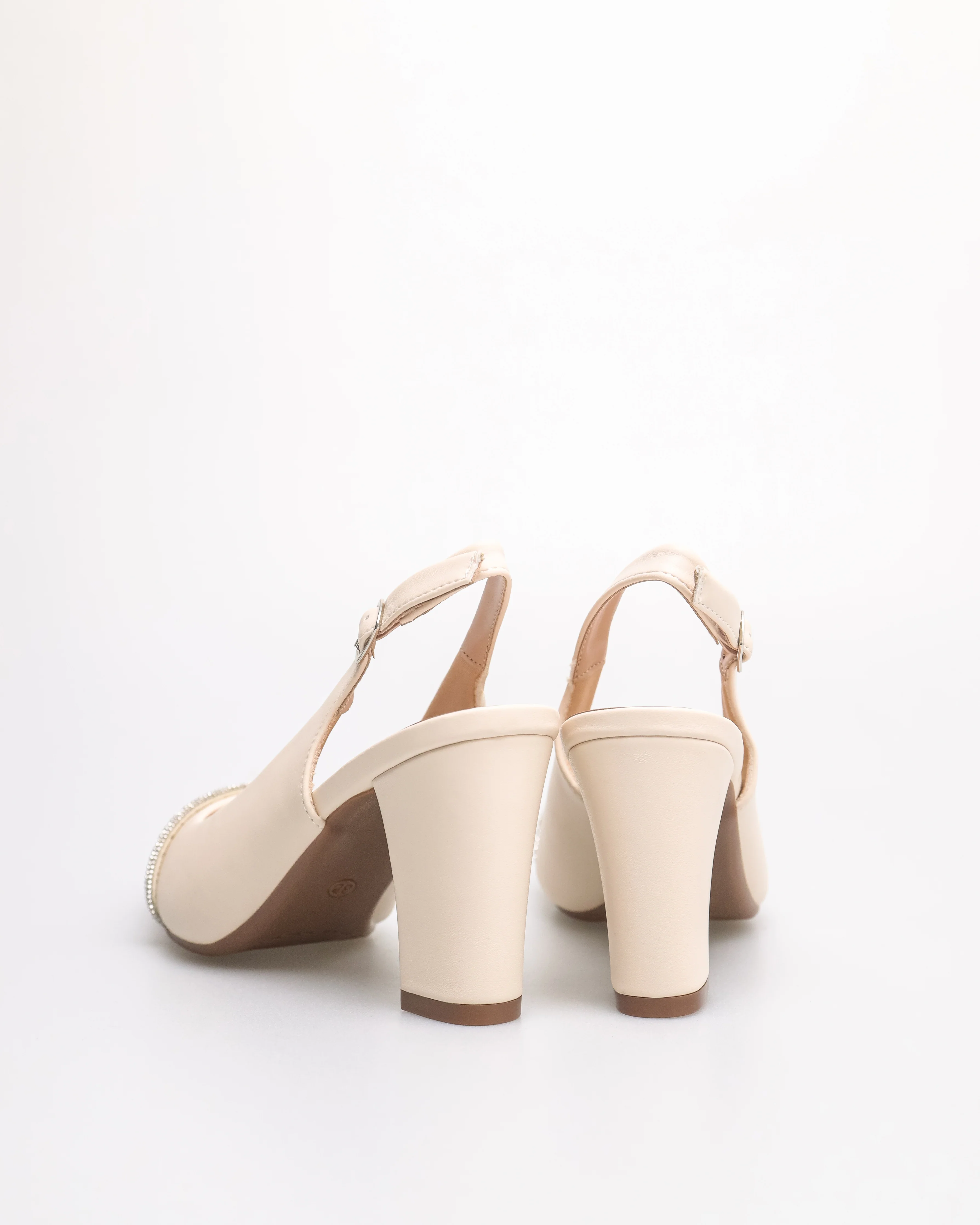 Tomaz NN417 Ladies Glittery Band Heels - Image 7
