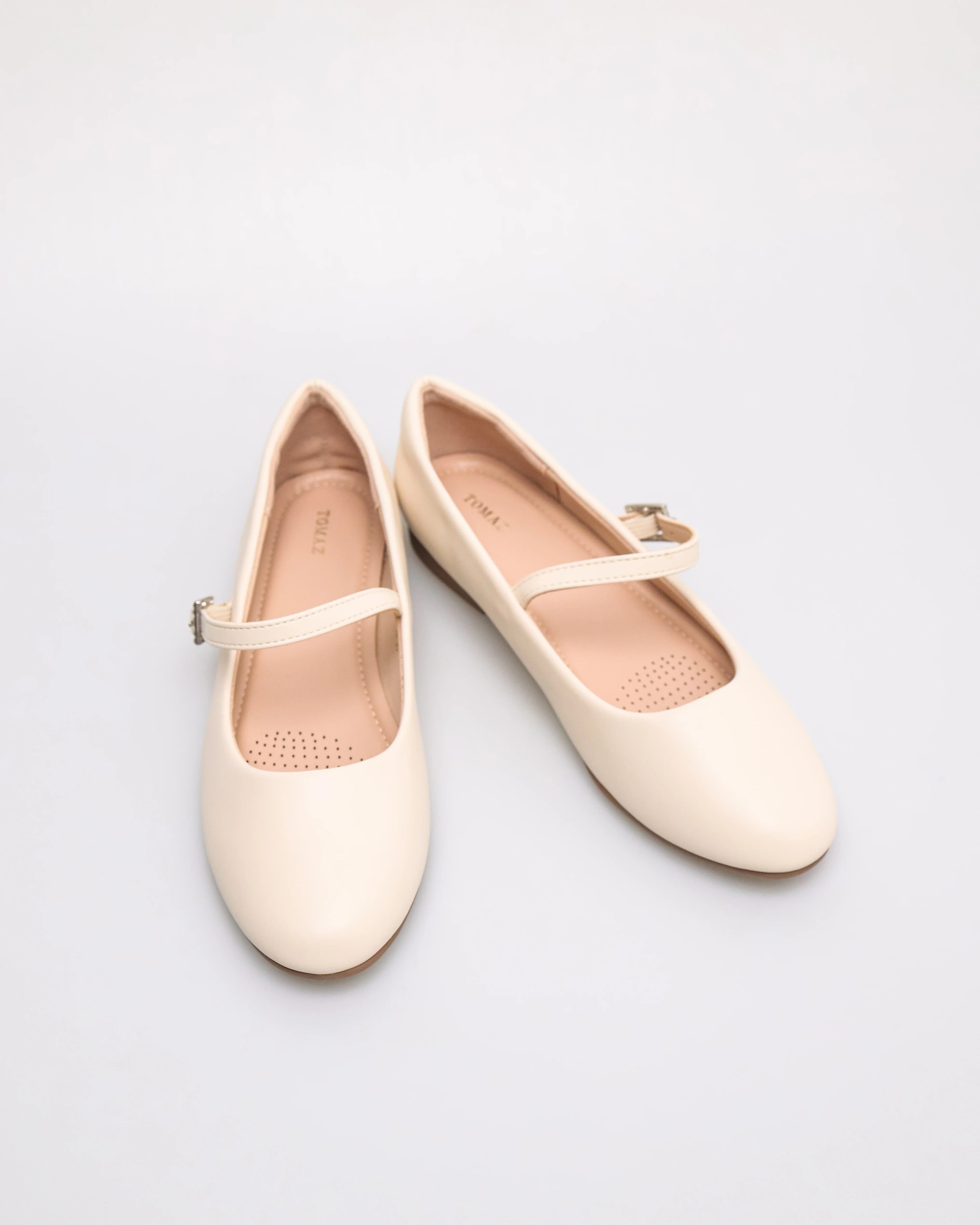 Tomaz NN444 Ladies Crystal Buckle Flats - Image 10