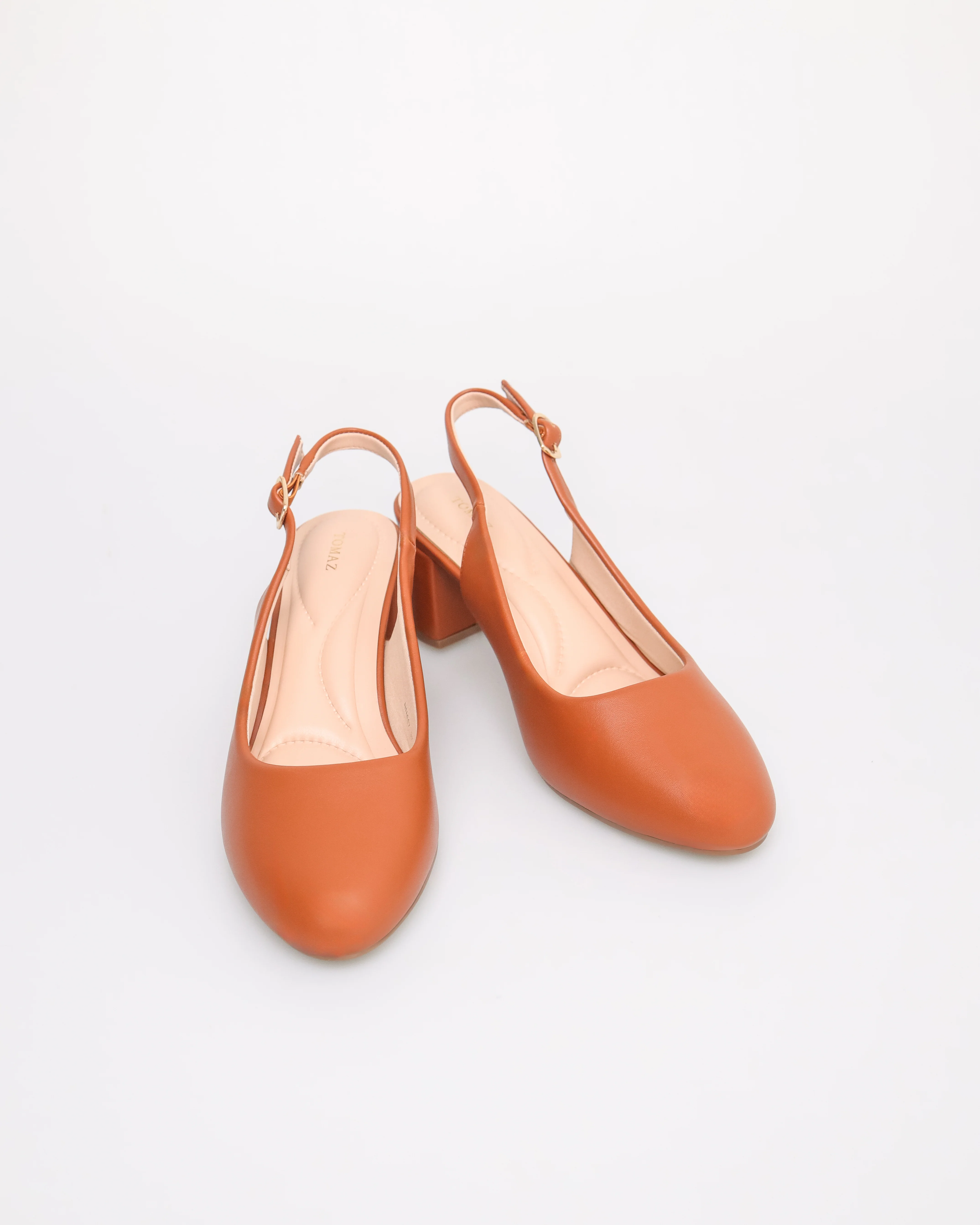 Tomaz NN447 Ladies Buckle Slingback Heels - Image 10