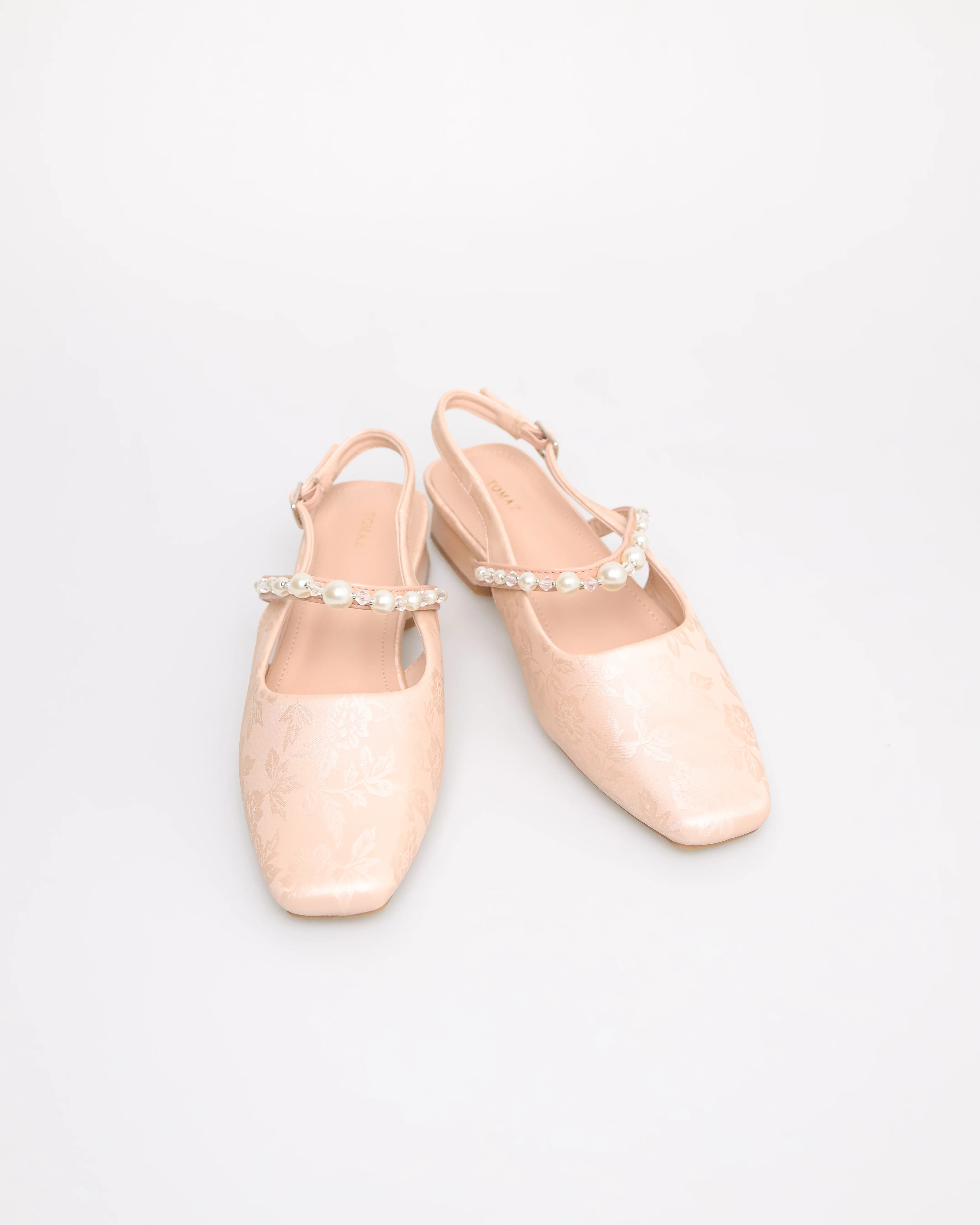 Tomaz NN459 Ladies Pearl Slingback Flats - Image 10
