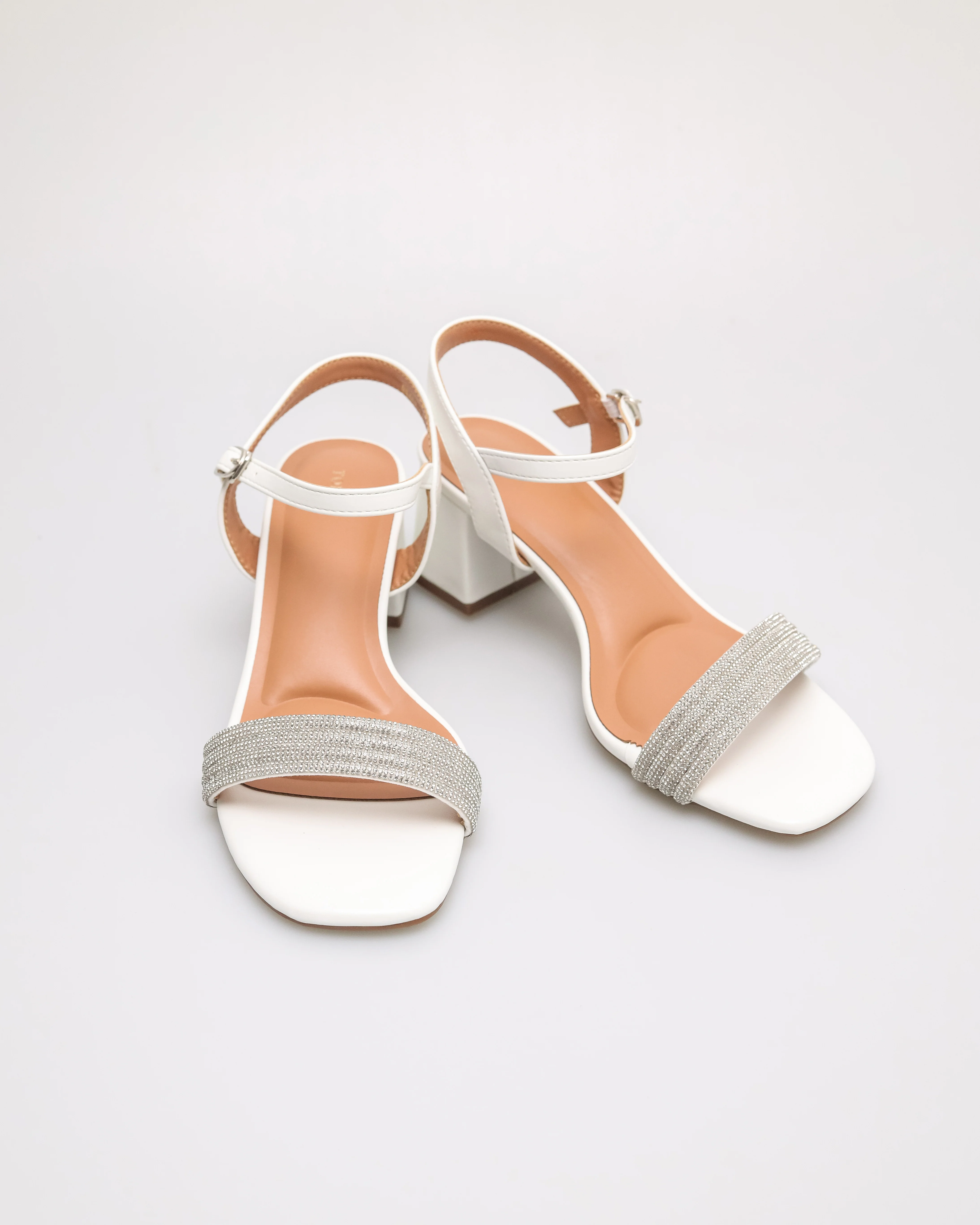 Tomaz NN467 Ladies Glamour Shiny Block Heels - Image 10