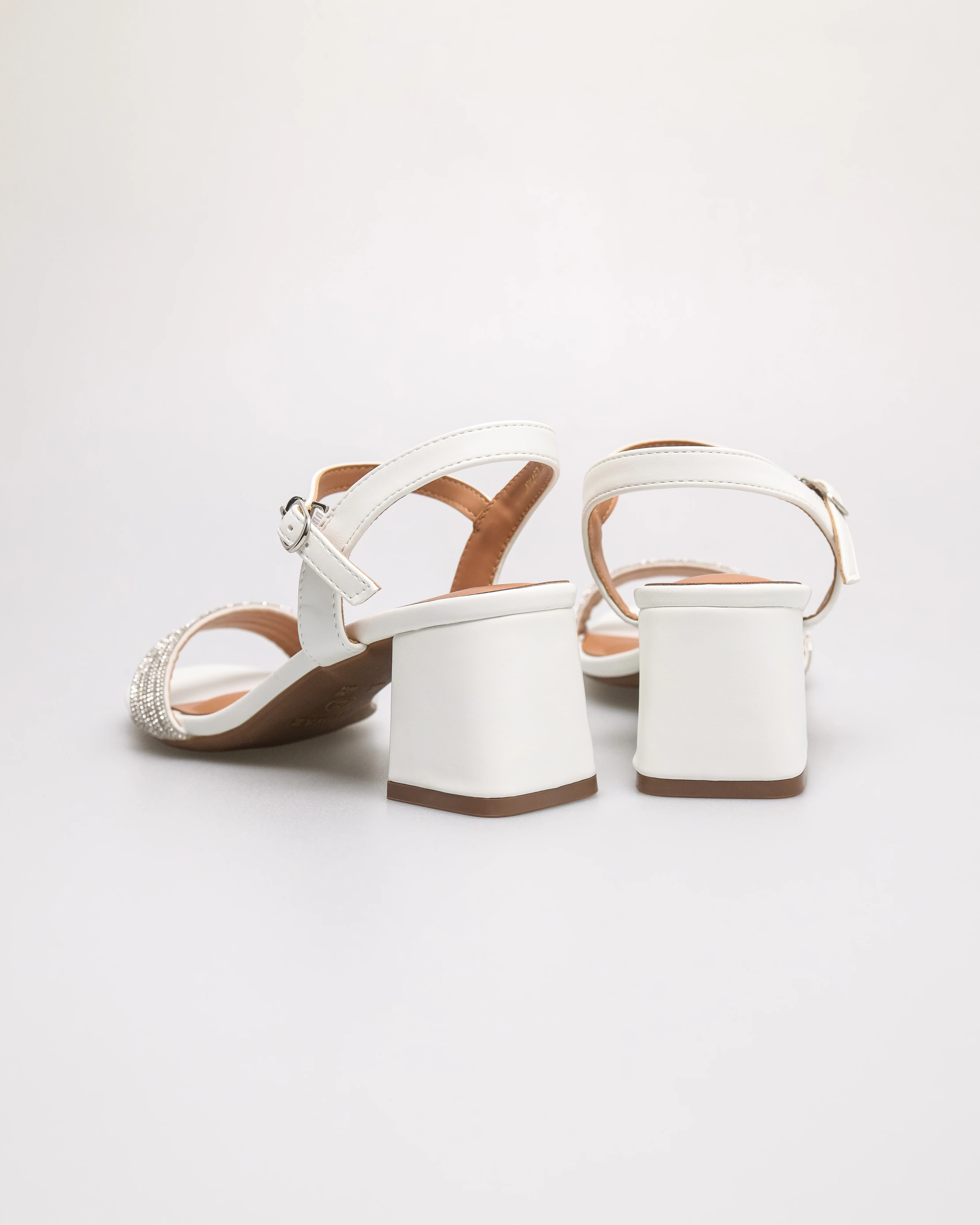 Tomaz NN467 Ladies Glamour Shiny Block Heels - Image 11