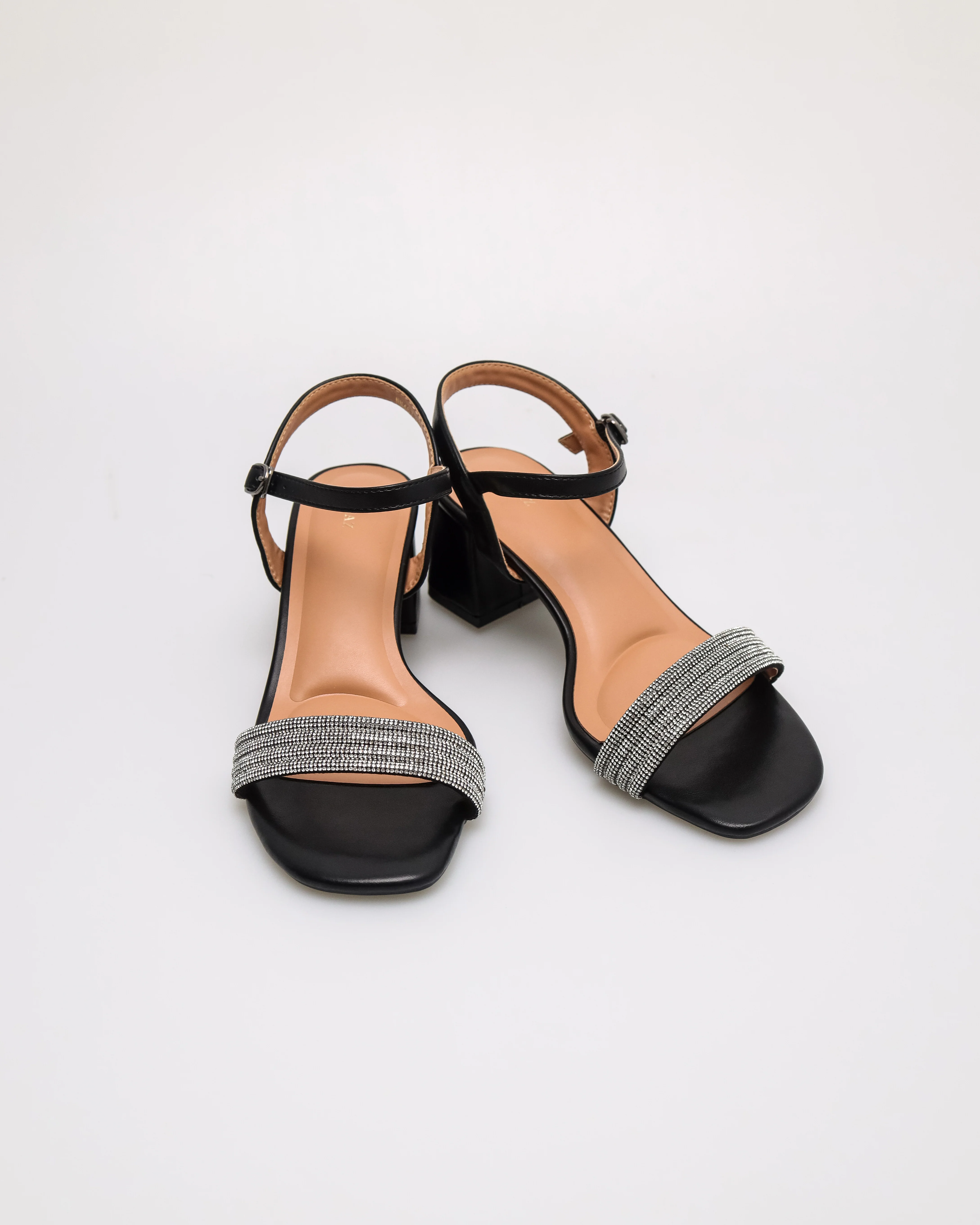 Tomaz NN467 Ladies Glamour Shiny Block Heels - Image 6
