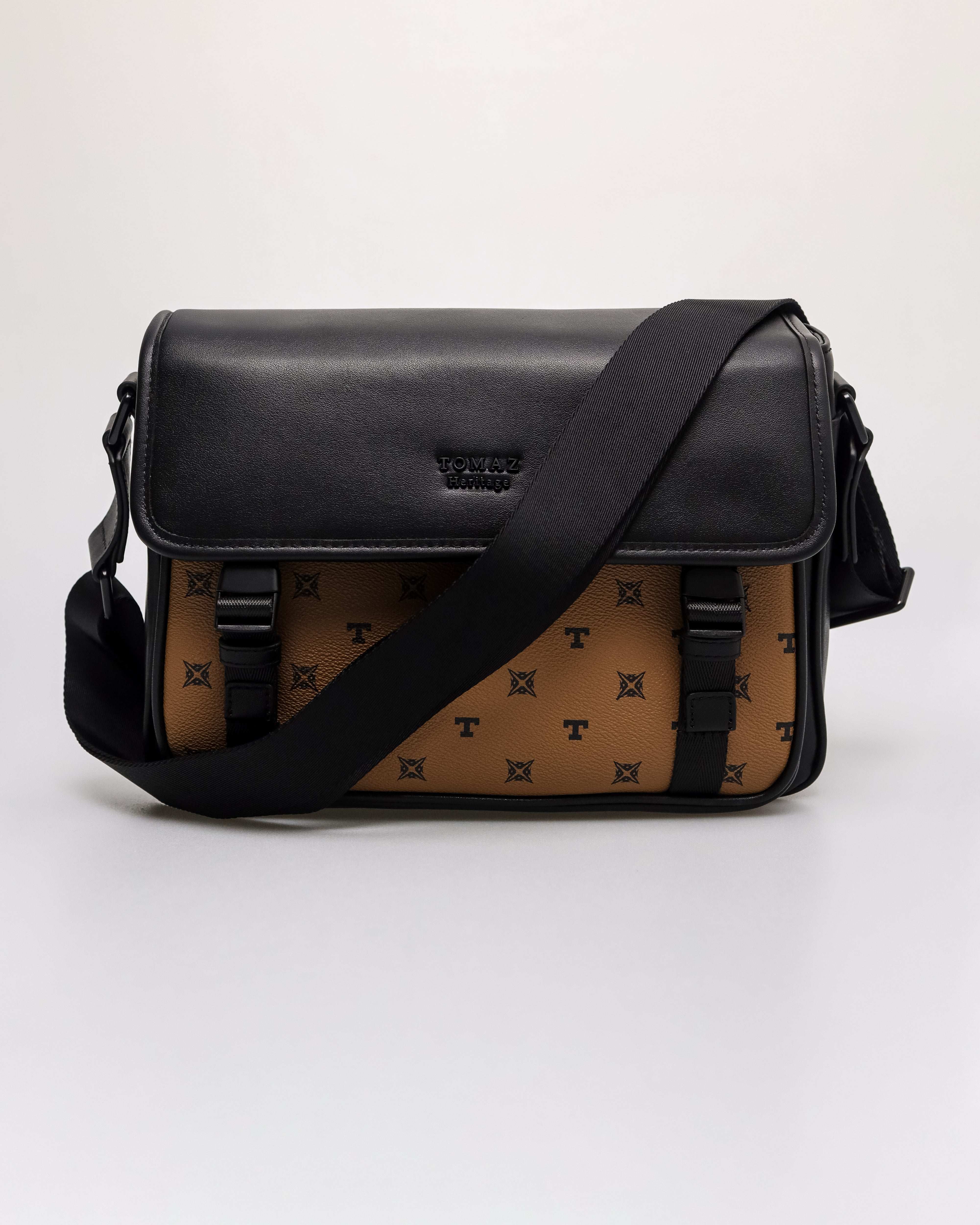 Tomaz NT-TZ459 Men's Monogram Crossbody Bag - Image 12