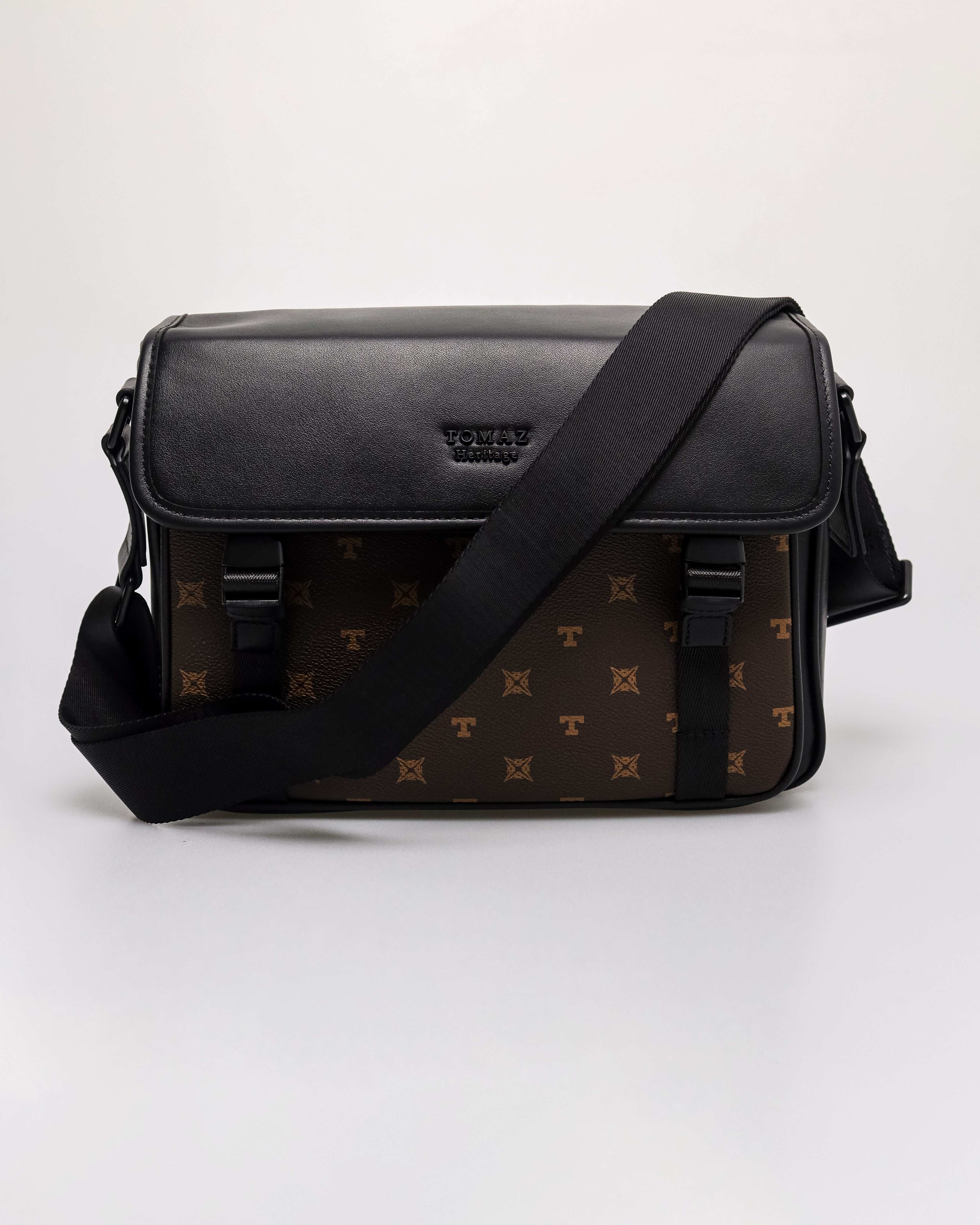 Tomaz NT-TZ459 Men's Monogram Crossbody Bag - Image 8