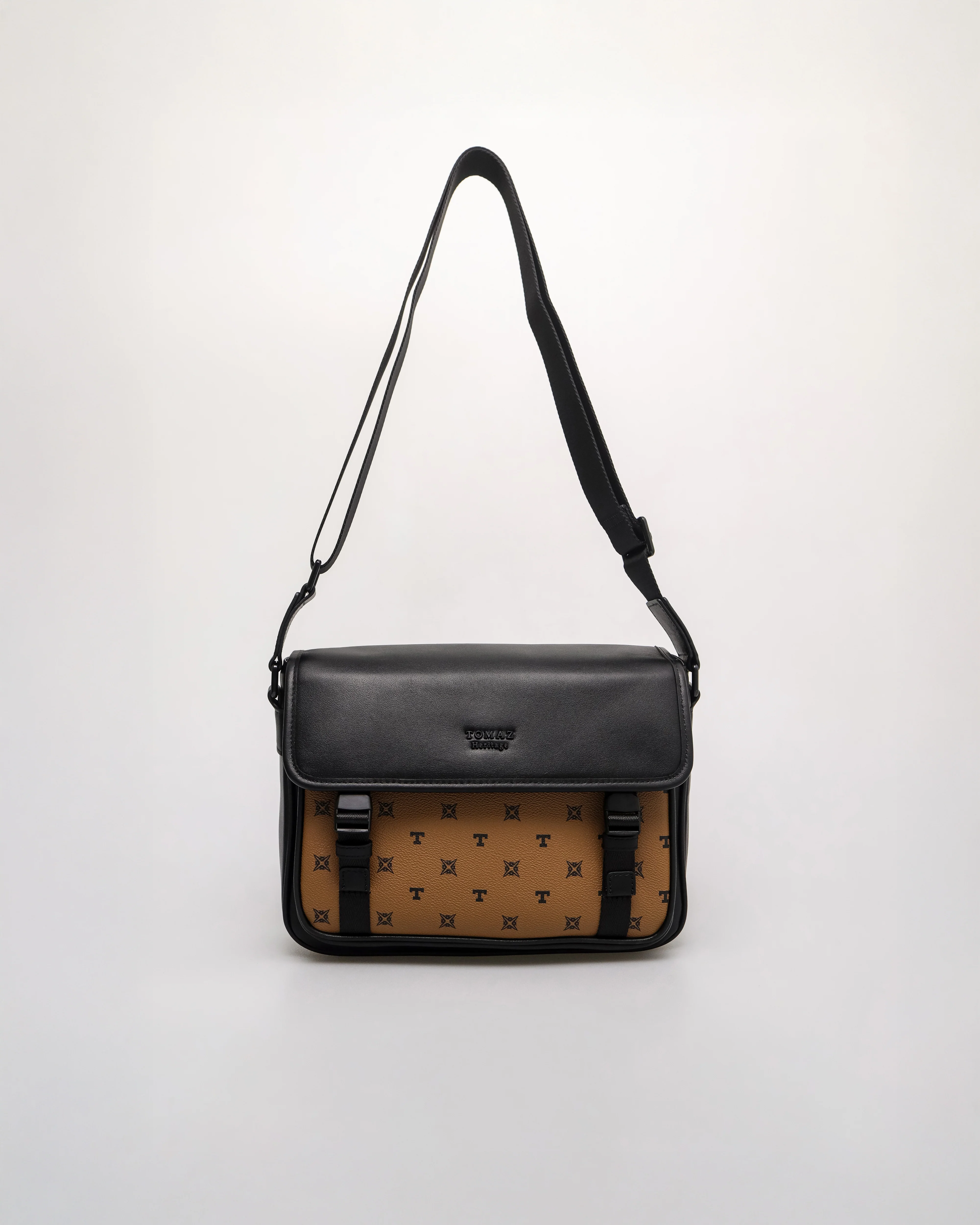 Tomaz NT-TZ459 Men's Monogram Crossbody Bag - Image 9