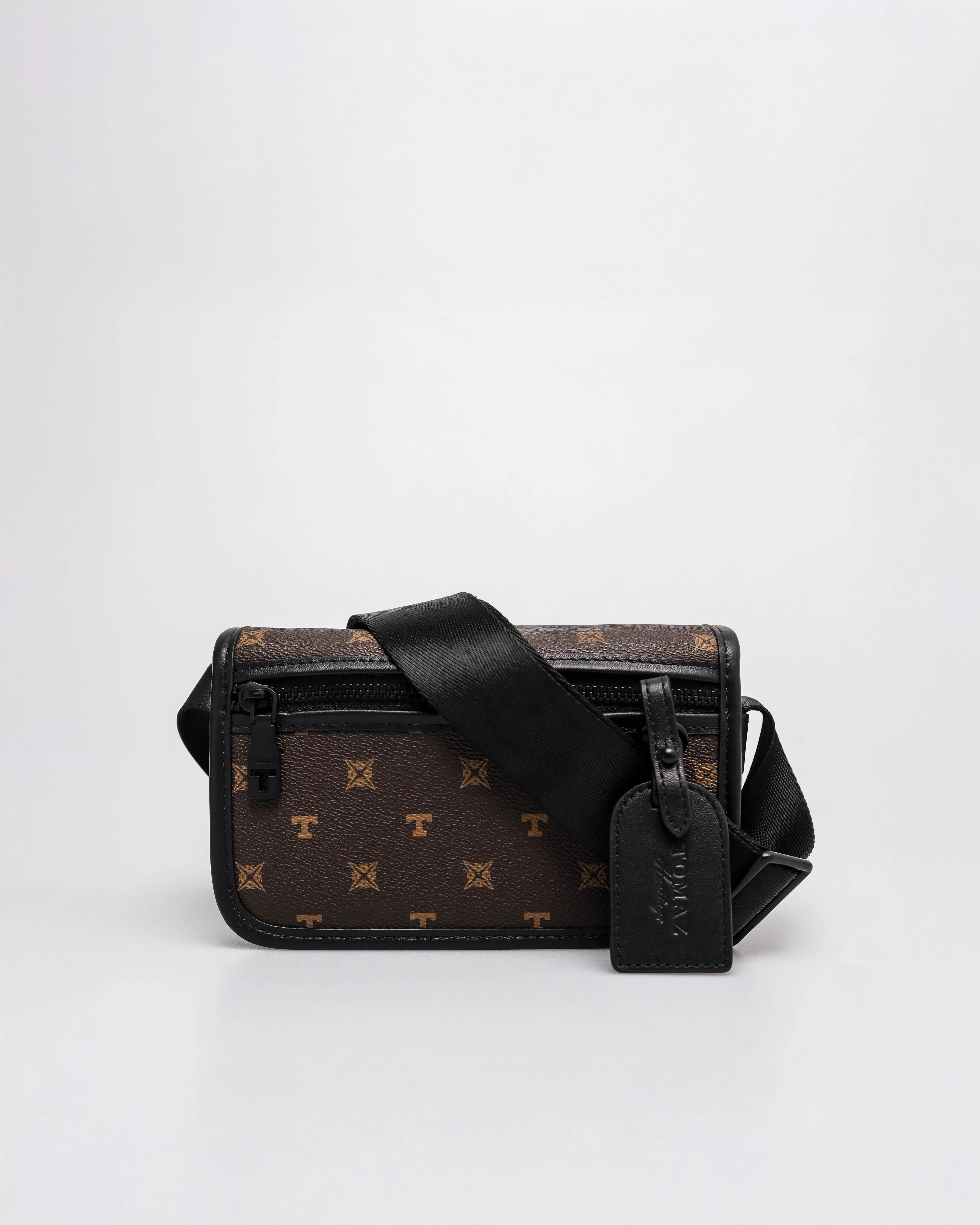 Tomaz NT-TZ461 Men's Monogram Crossbody Bag - Image 9