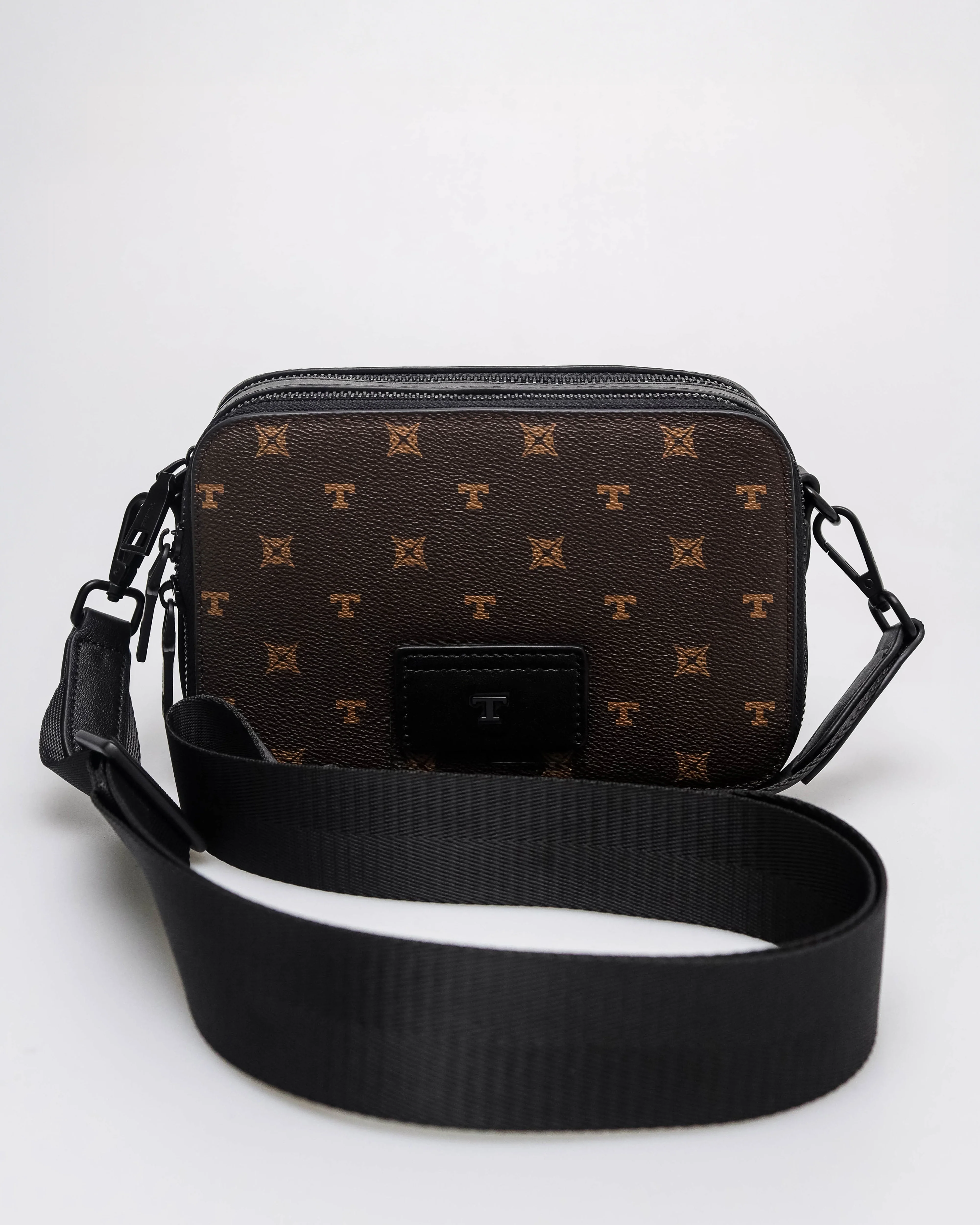 Tomaz NT-TZ473 Men Monogram Crossbody Bag - Image 8