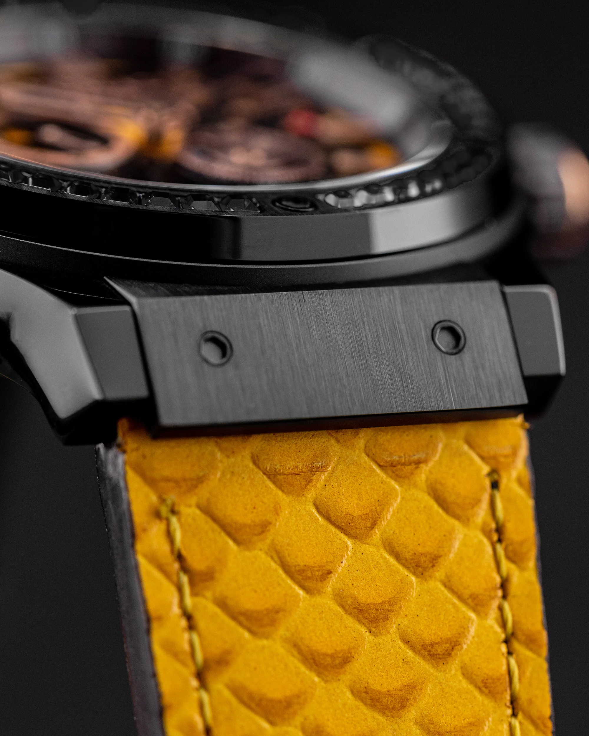 Tomaz Royale TW014B-D5 Crystal Watch β Salmon Leather Strap - Image 5