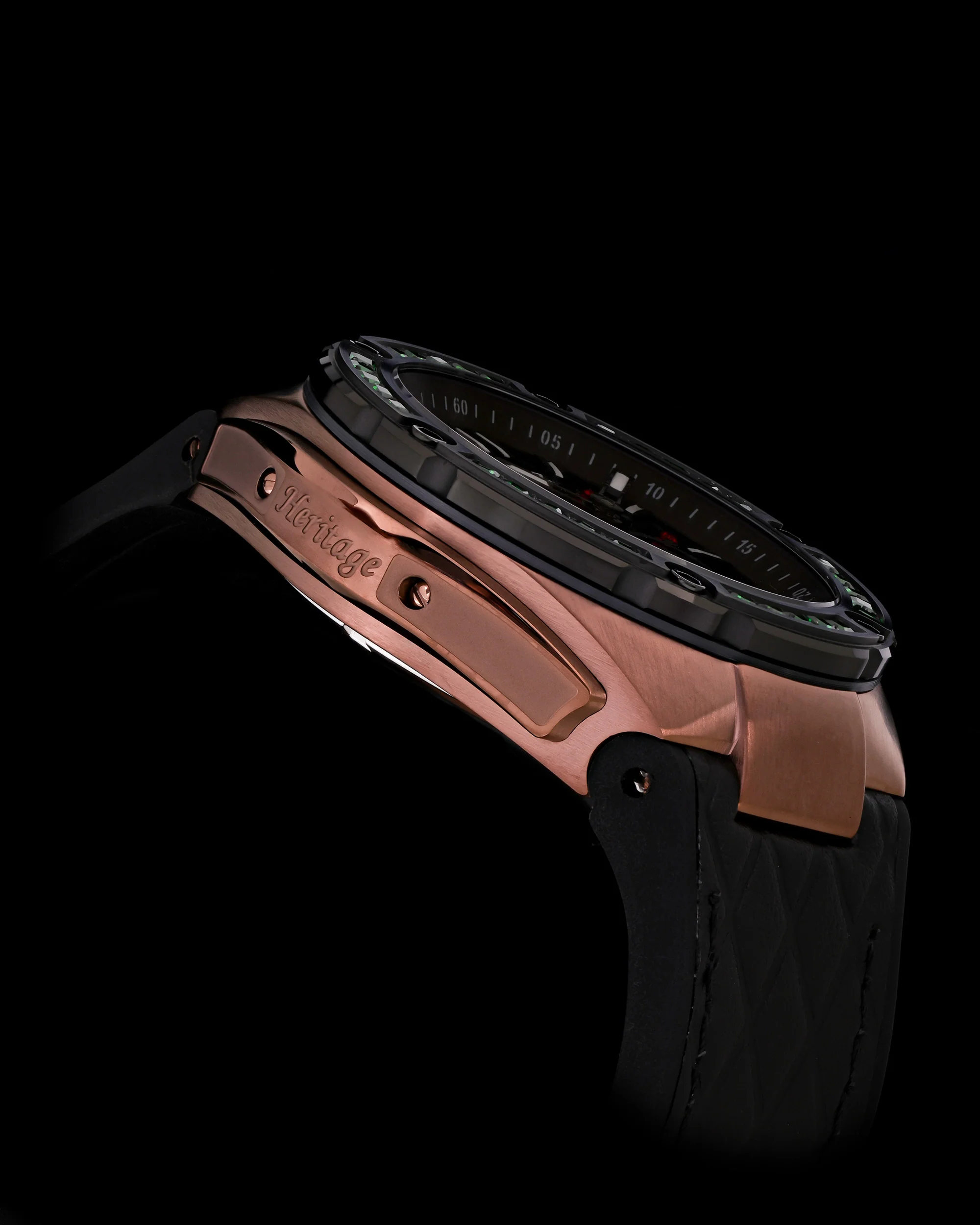 Tomaz Royale XL TW027S-D5 Crystal Watch – Leather Hybrid Strap - Image 3