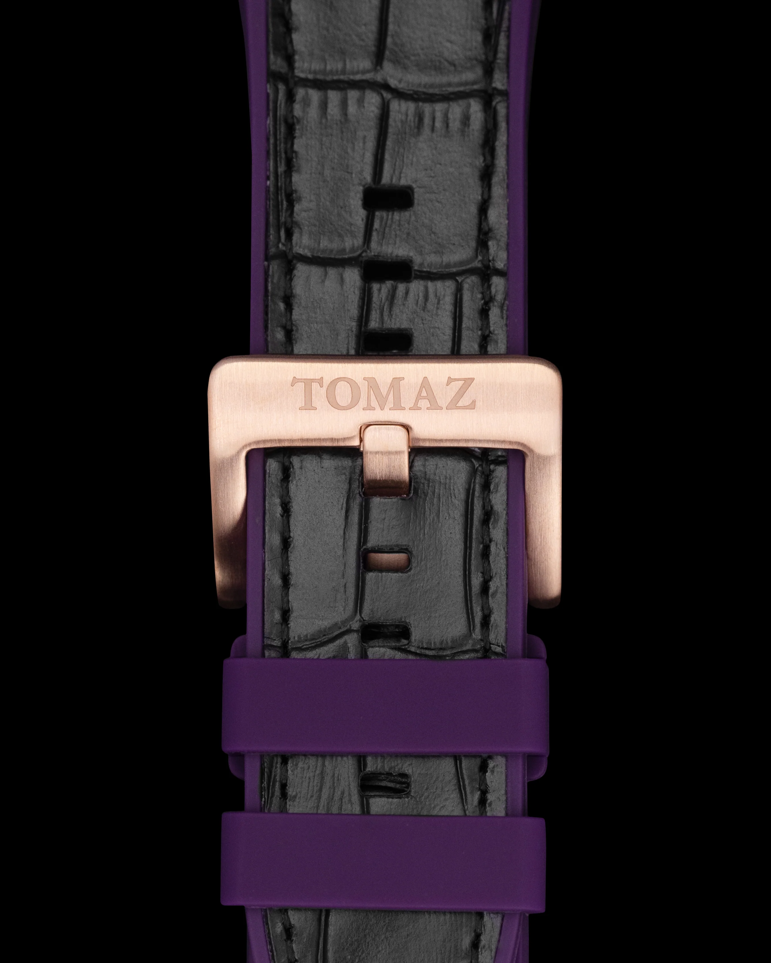 Tomaz STQ021A 26mm Bamboo Leather & Silicone Watch Strap – Fits TQ021 - Image 5