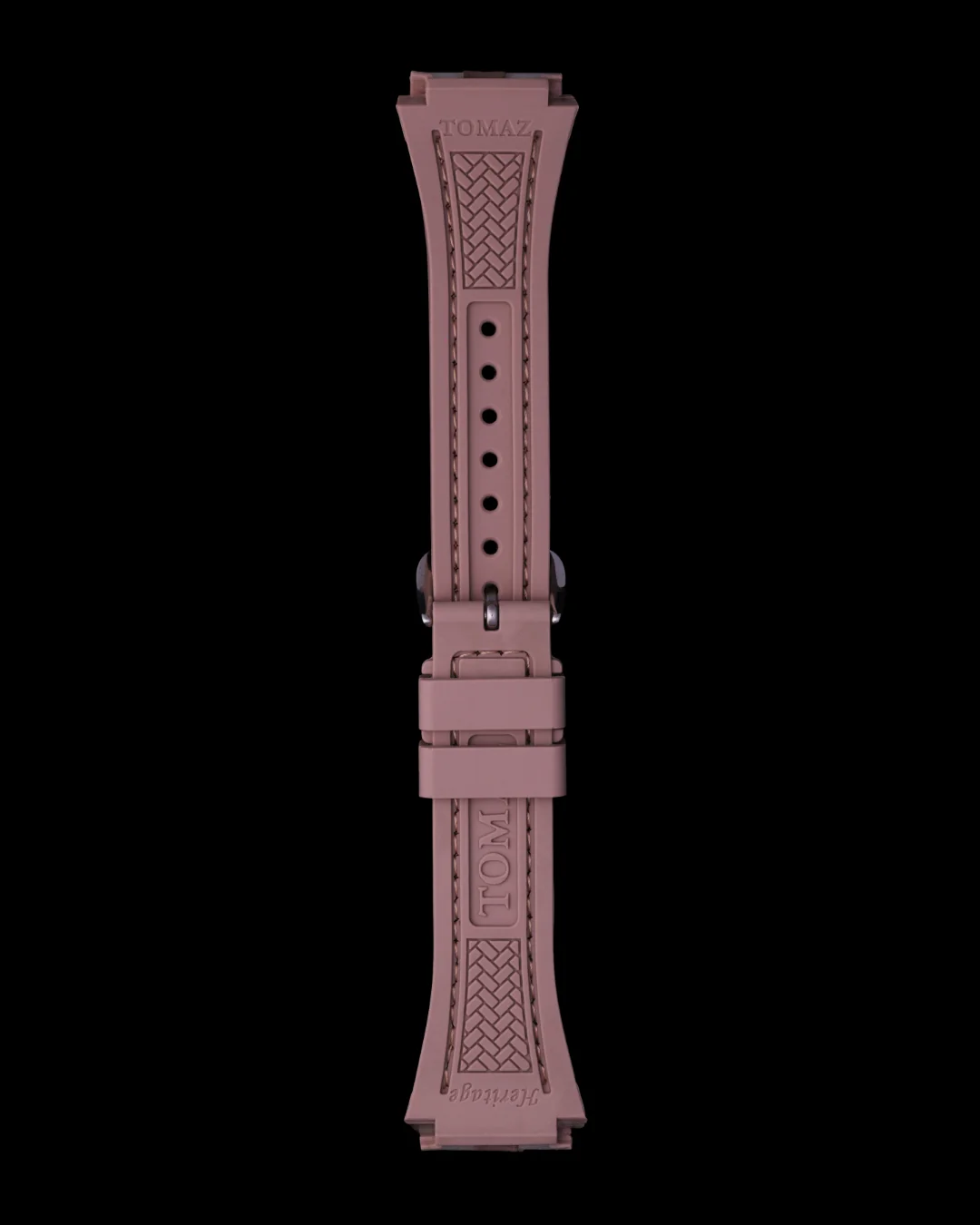 Tomaz STQ029L-B 21mm Plain Leather & Silicone Watch Strap – Fits TQ029L - Image 4