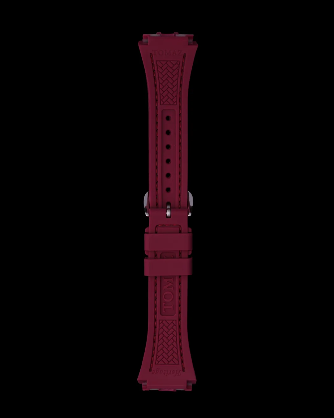 Tomaz STQ029L-B 21mm Plain Leather & Silicone Watch Strap – Fits TQ029L - Image 8