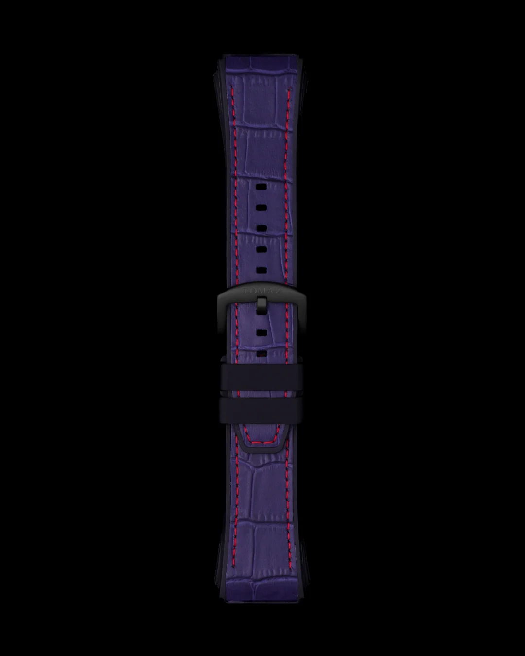 Tomaz STQ039-1 24mm Bamboo Leather & Silicone Watch Strap – Fits TQ039 - Image 5