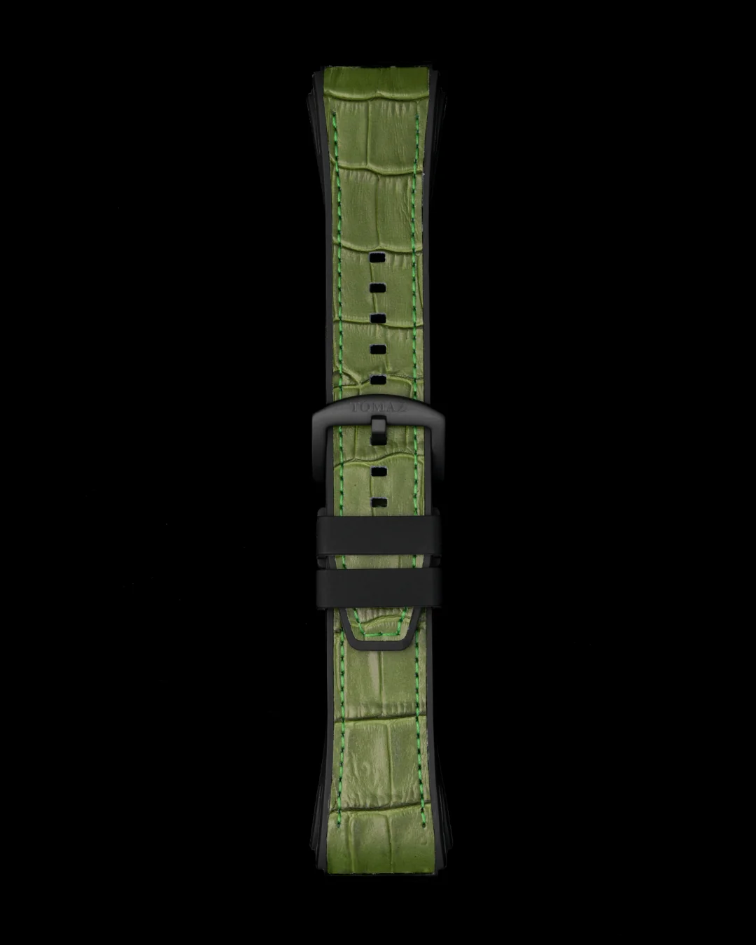 Tomaz STQ039-1 24mm Bamboo Leather & Silicone Watch Strap – Fits TQ039 - Image 7