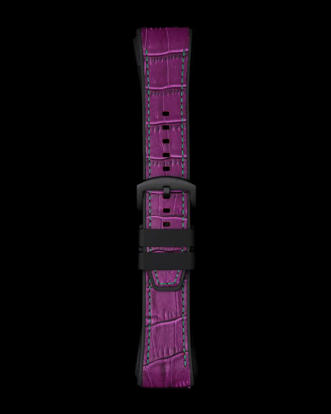 Tomaz STQ039-1 24mm Bamboo Leather & Silicone Watch Strap – Fits TQ039 - Image 9