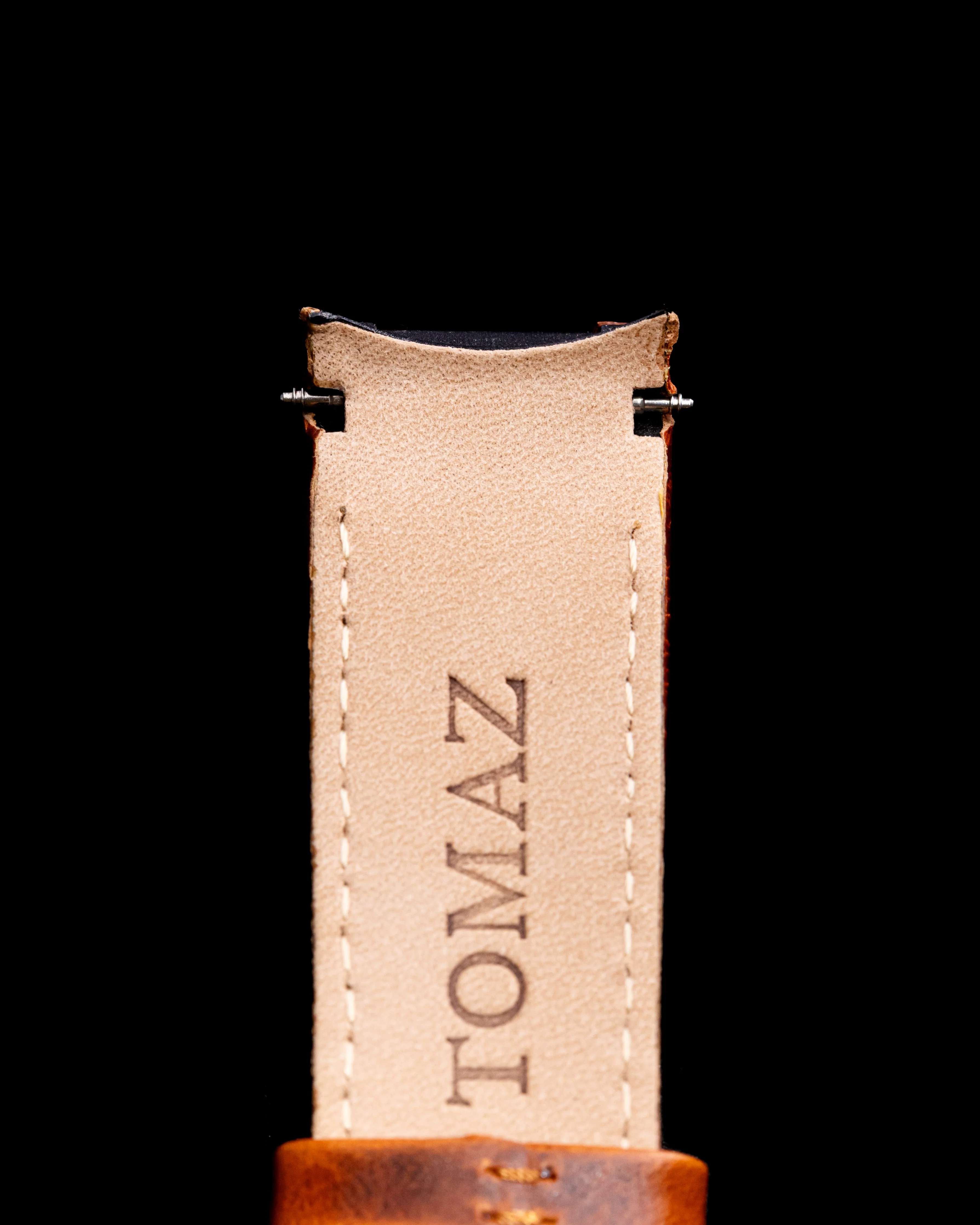 Tomaz STW03 Leather Plain 24mm Watch Strap (TW003) (Brown) - Image 3