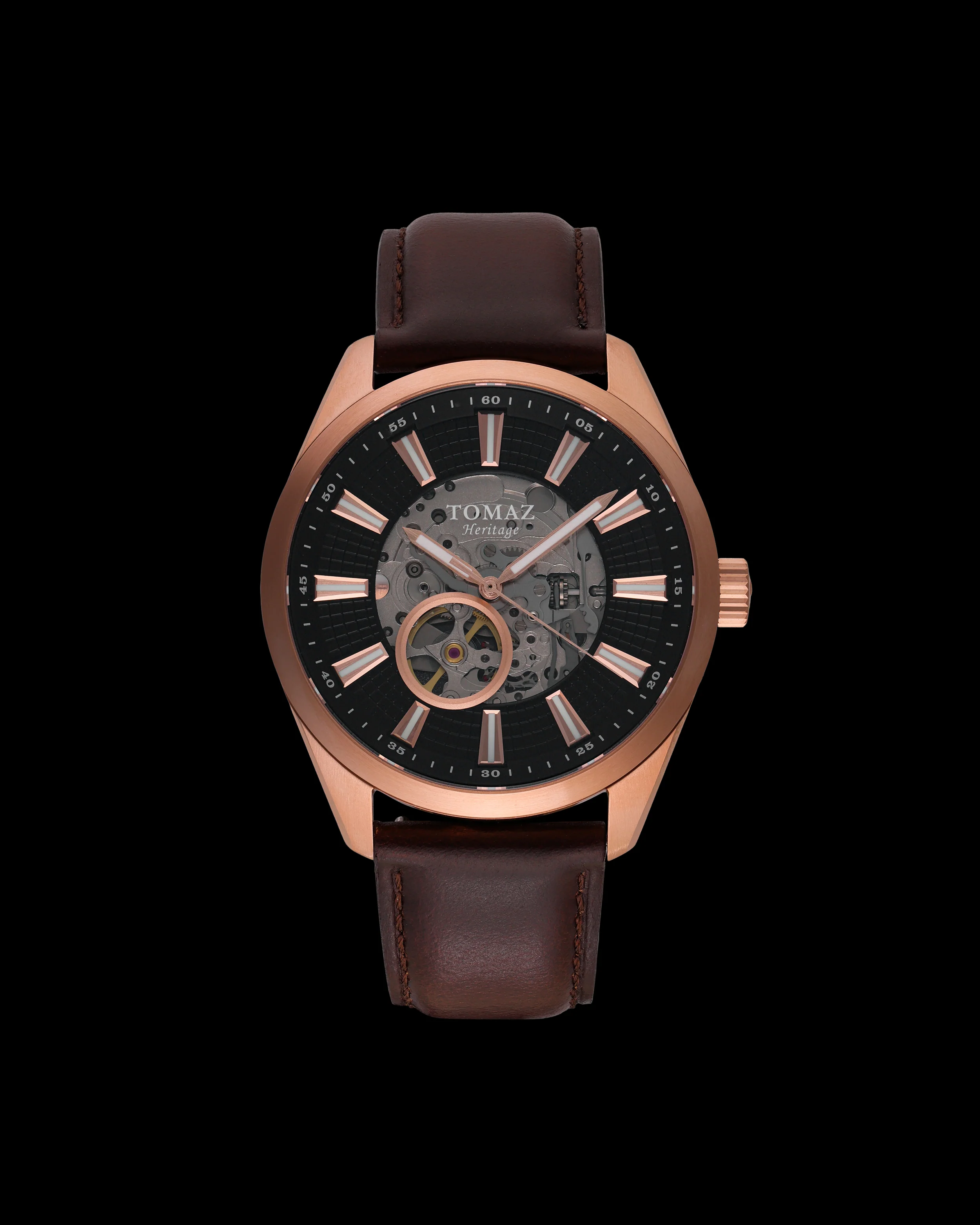 Tomaz TW007C-CD4 Heritage Men’s Watch – Leather Strap
