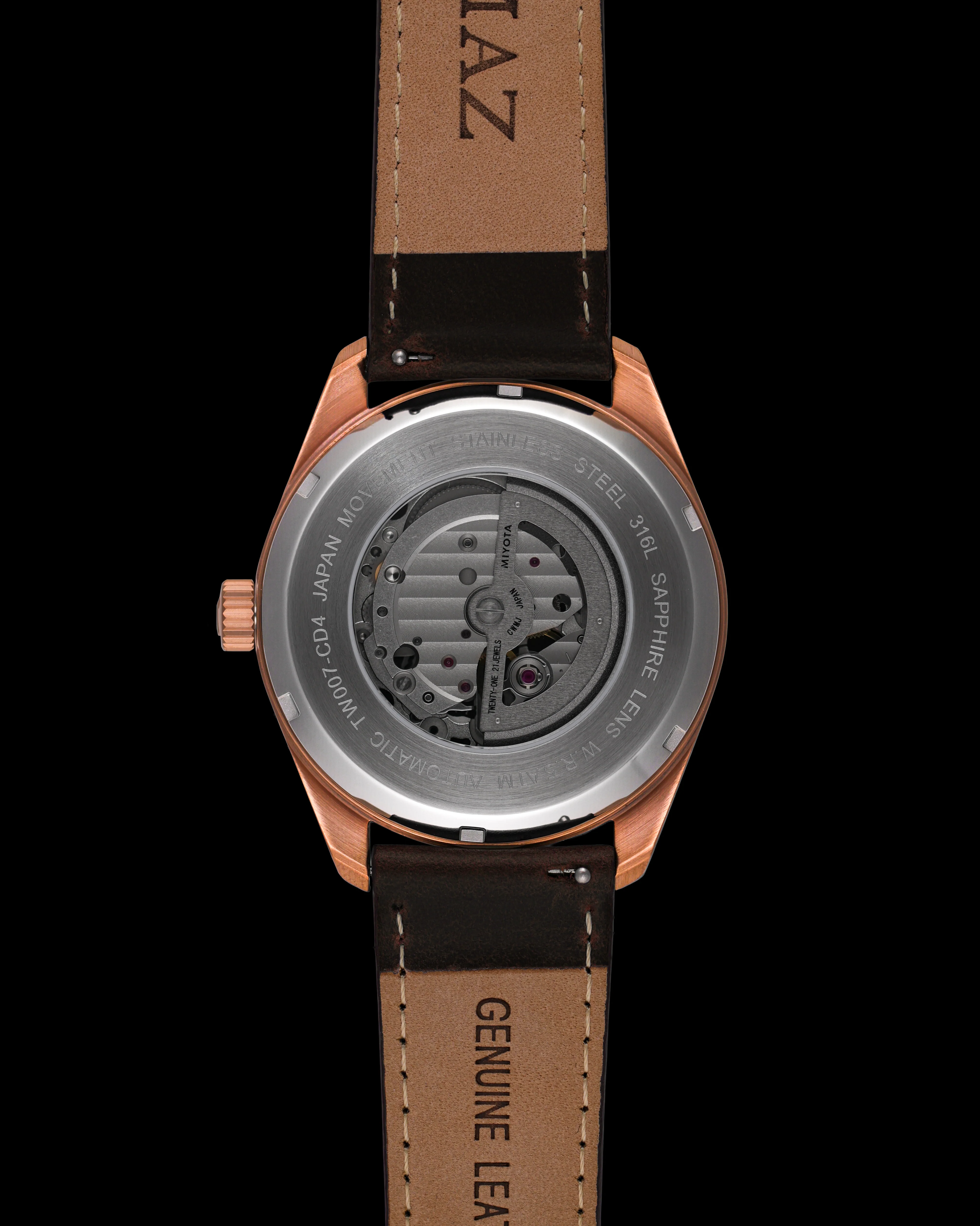 Tomaz TW007C-CD4 Heritage Men’s Watch – Leather Strap - Image 2