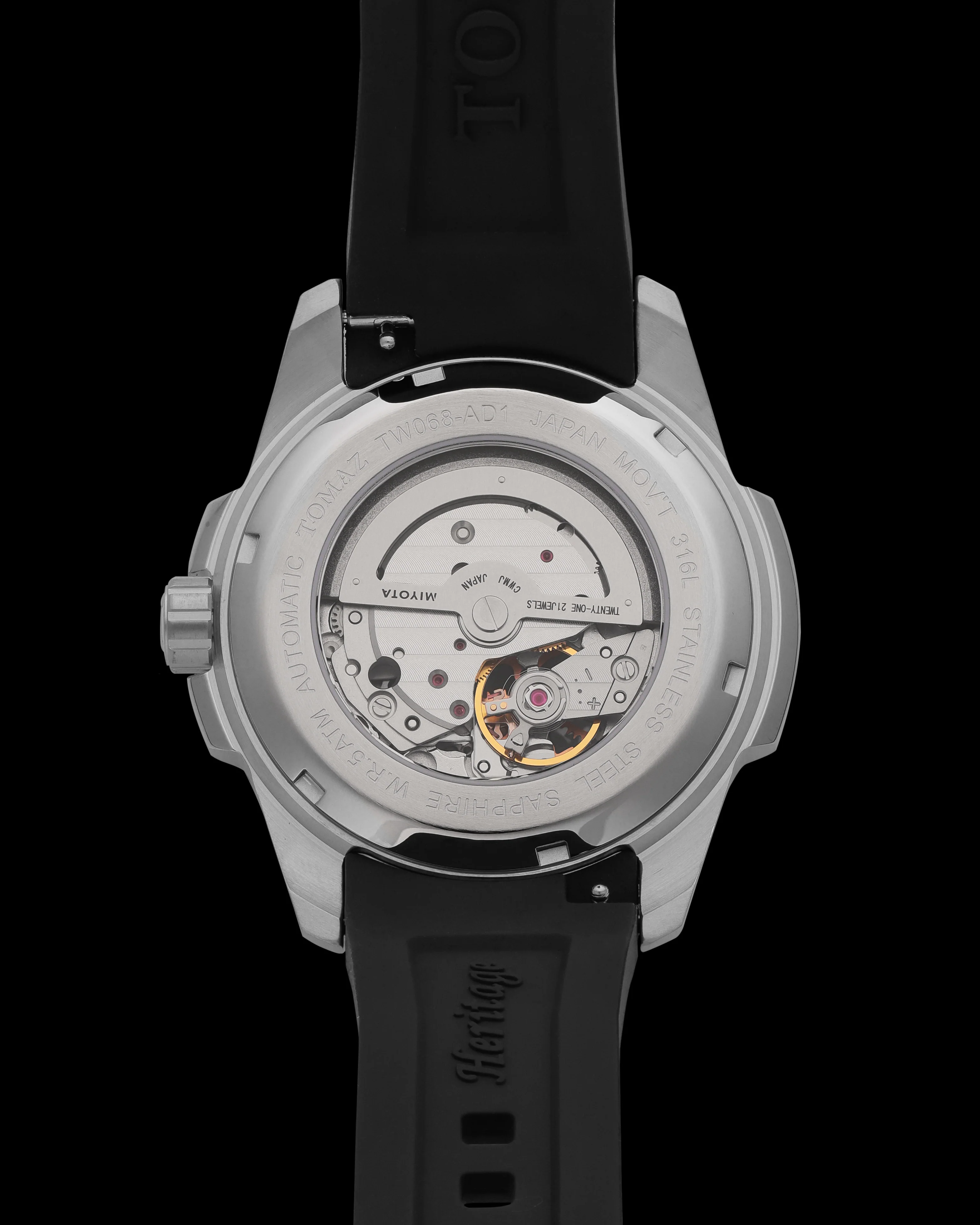 Tomaz TW068-AD1 Open-Gear Skeleton Watch – Comfort Strap - Image 2