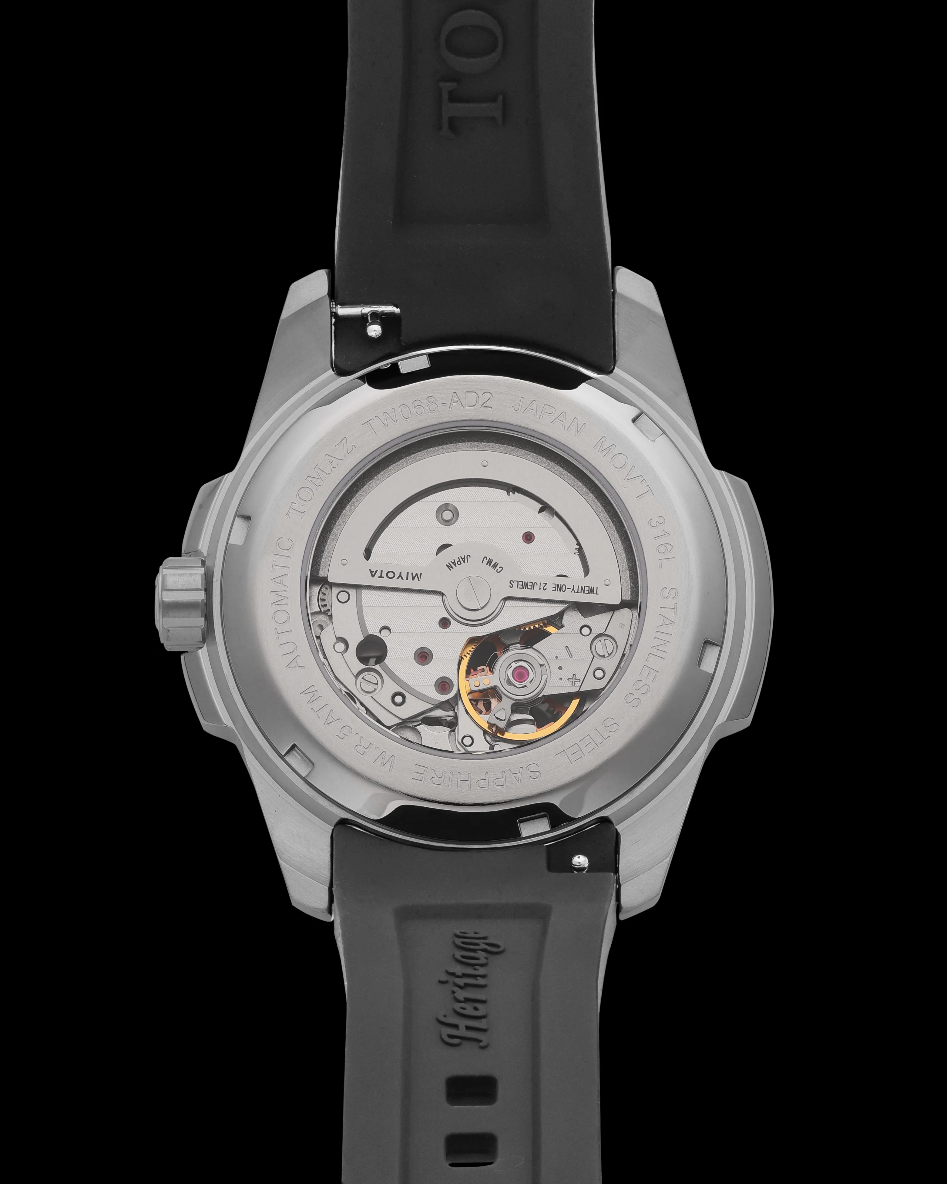 Tomaz TW068-AD2 Open-Gear Skeleton Watch – Comfort Strap - Image 2