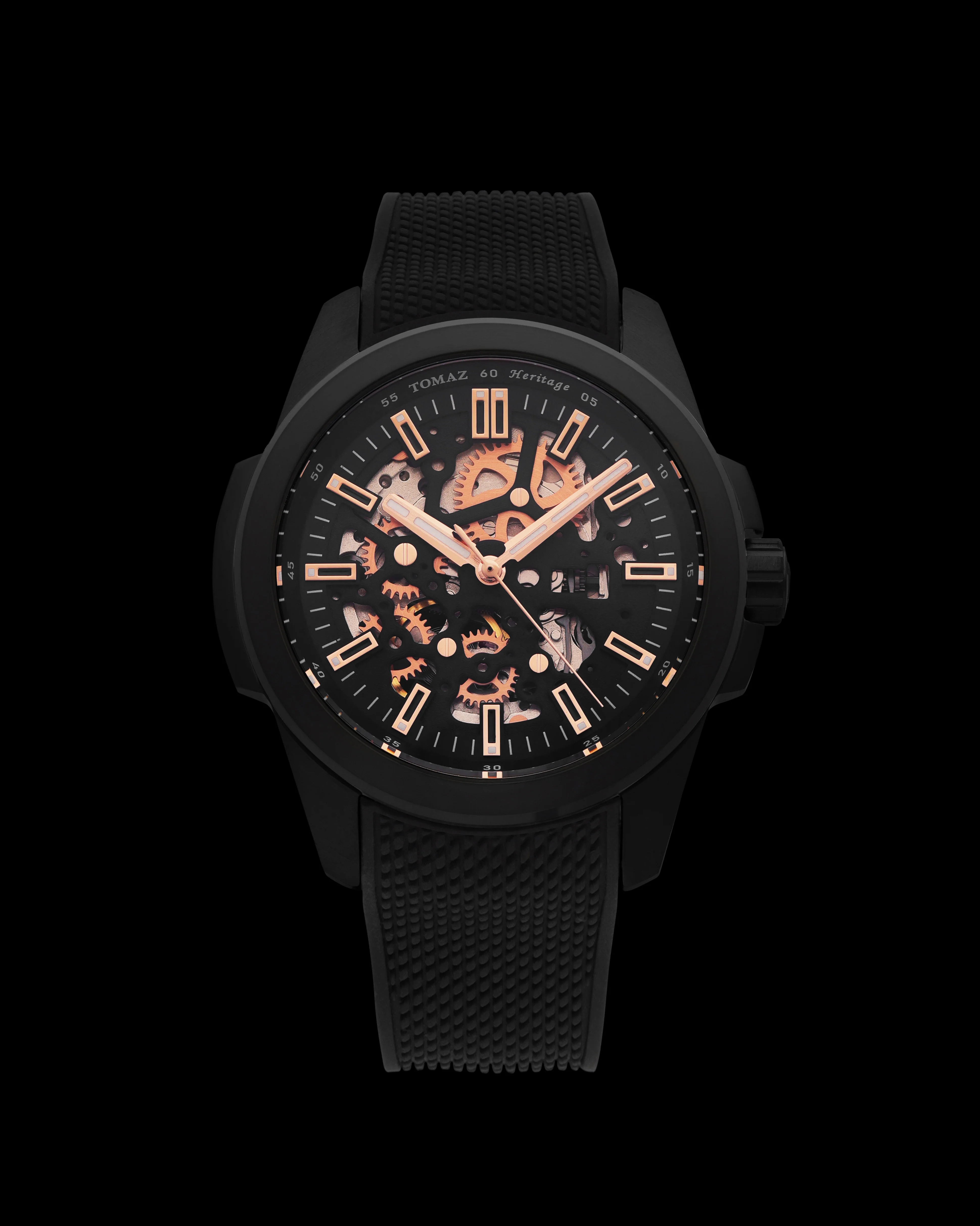 Tomaz TW068-AD6 Open-Gear Skeleton Watch – Comfort Strap