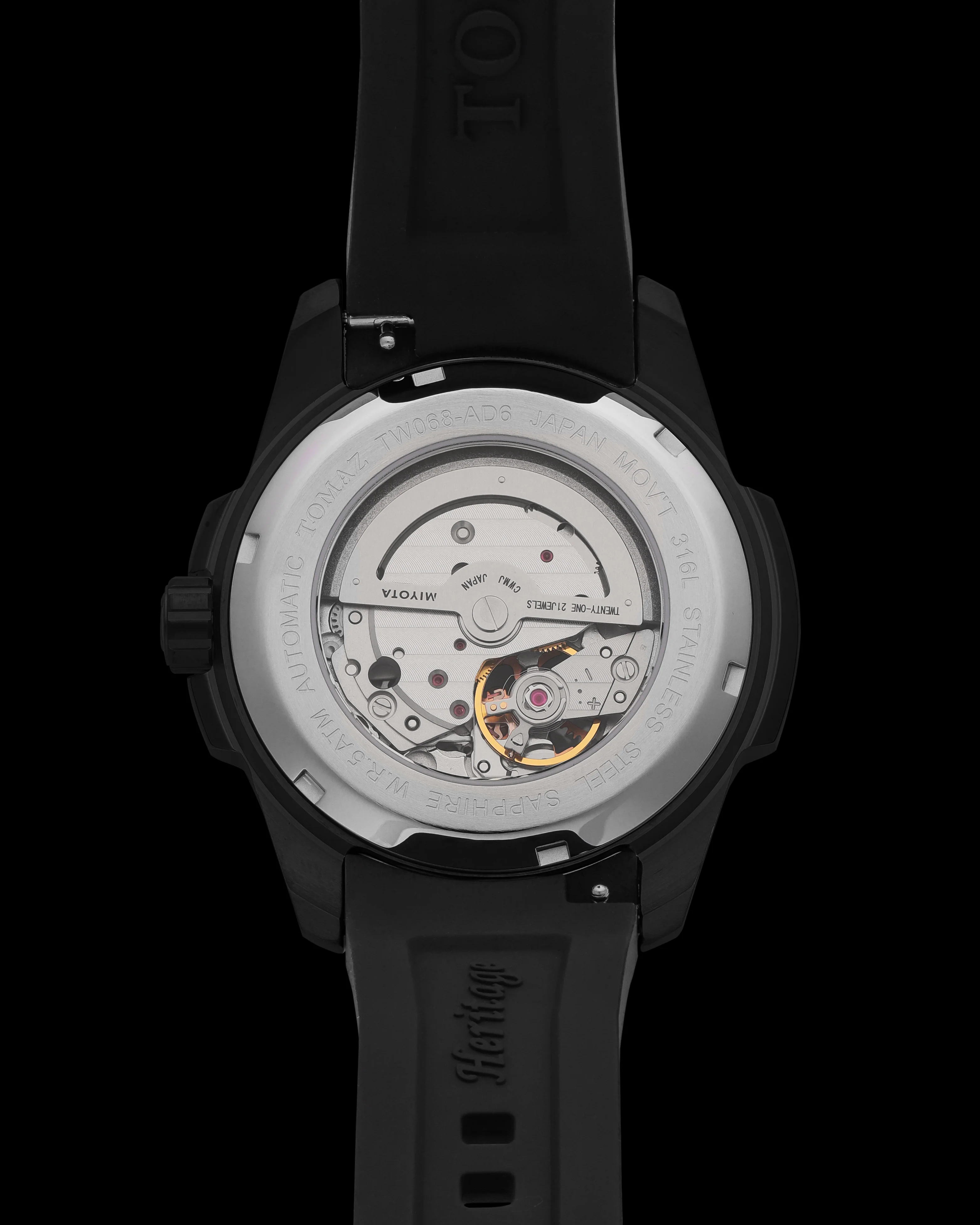 Tomaz TW068-AD6 Open-Gear Skeleton Watch – Comfort Strap - Image 2