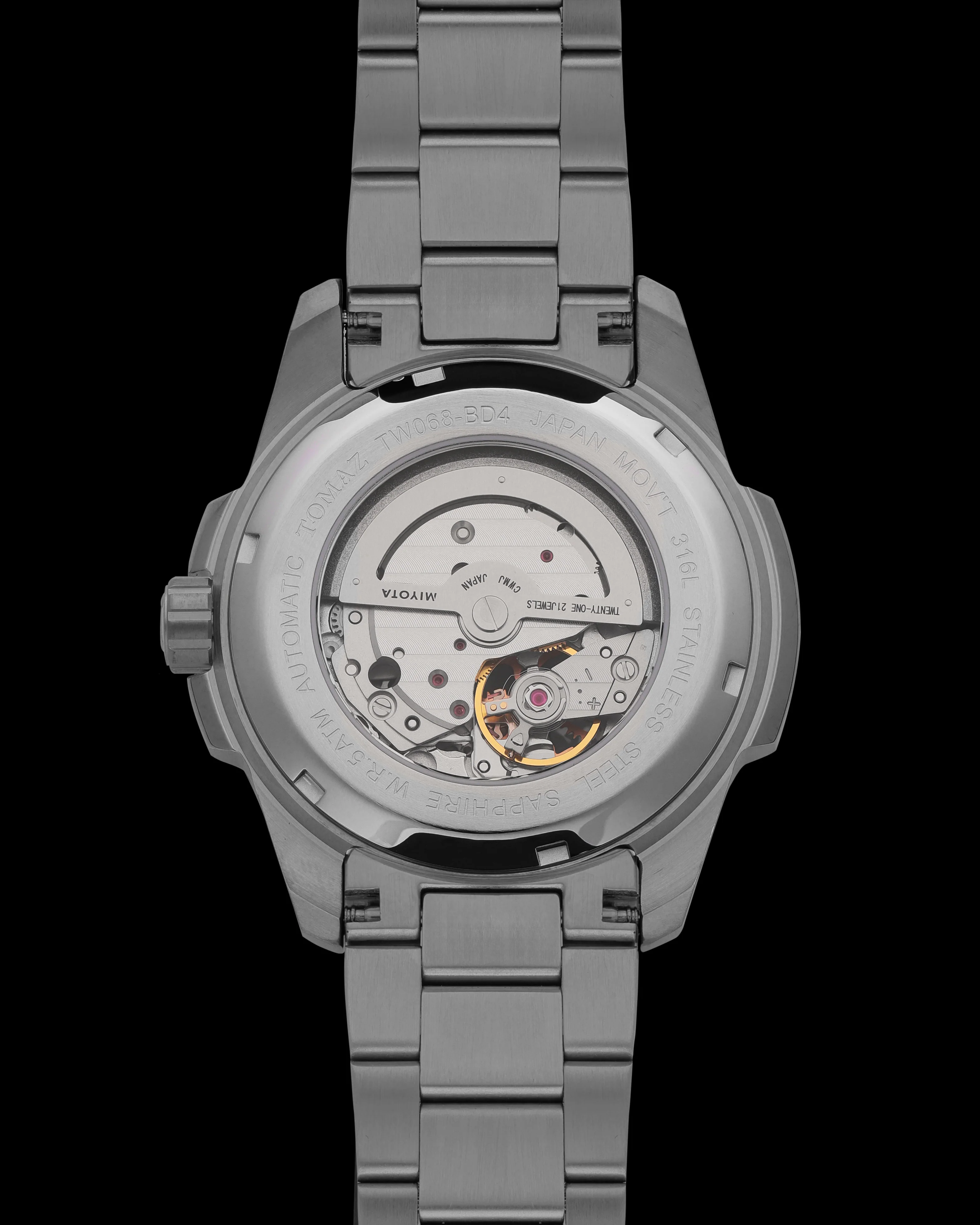 Tomaz TW068-BD4 Open-Gear Skeleton Watch – Stainless Steel Strap - Image 2