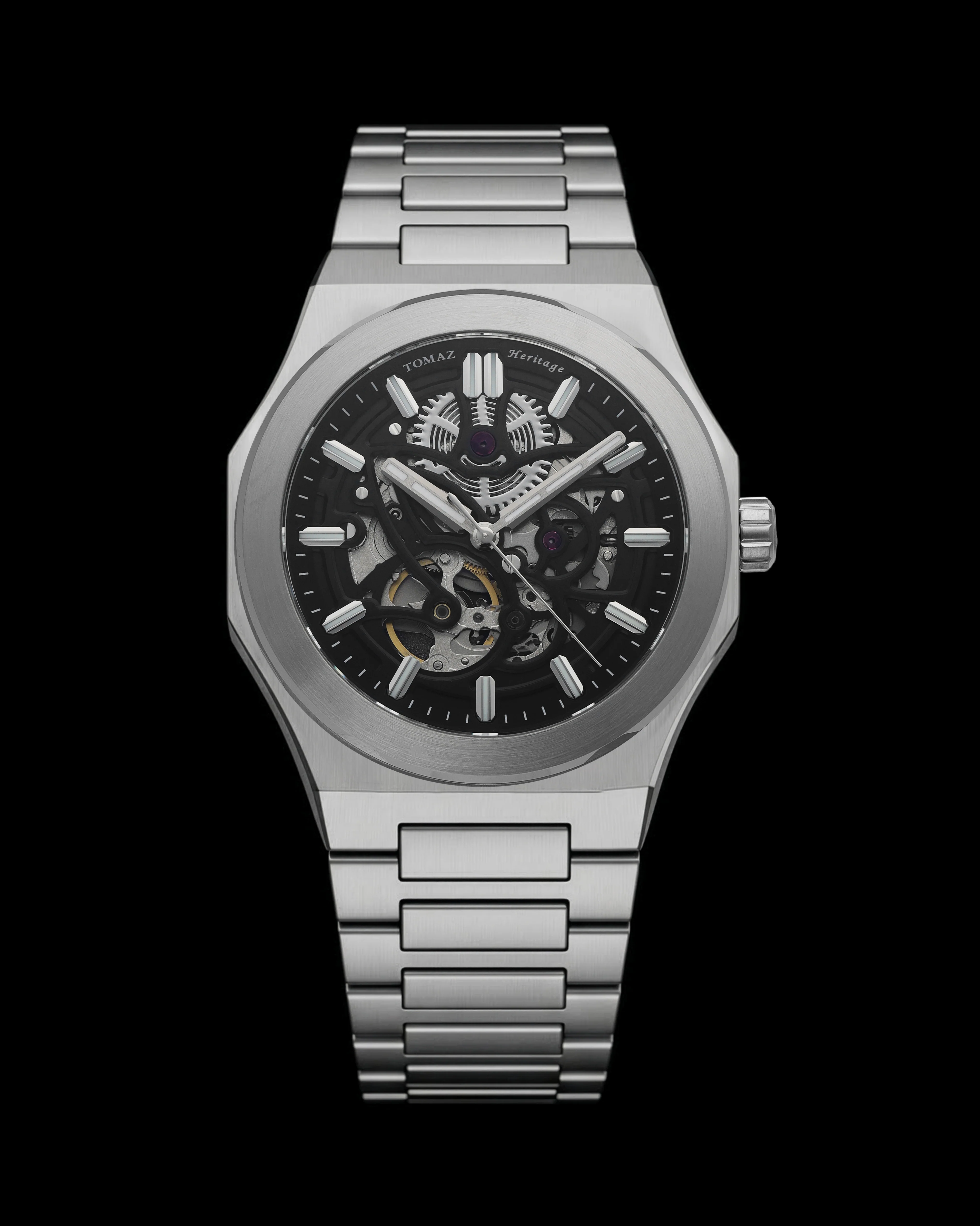Tomaz TW070-D1 Steelworks Skeleton Watch – Stainless Steel Strap