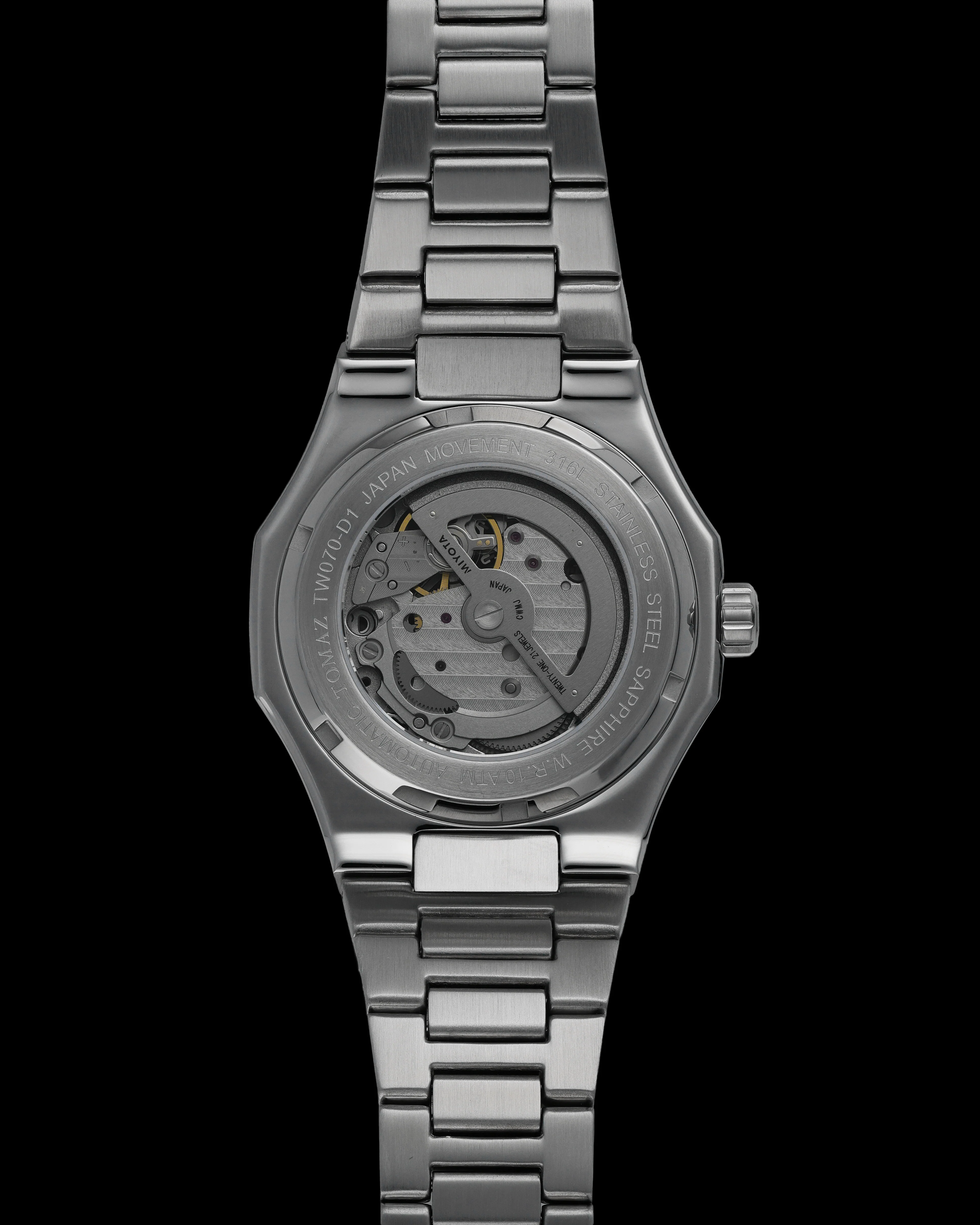 Tomaz TW070-D1 Steelworks Skeleton Watch – Stainless Steel Strap - Image 2