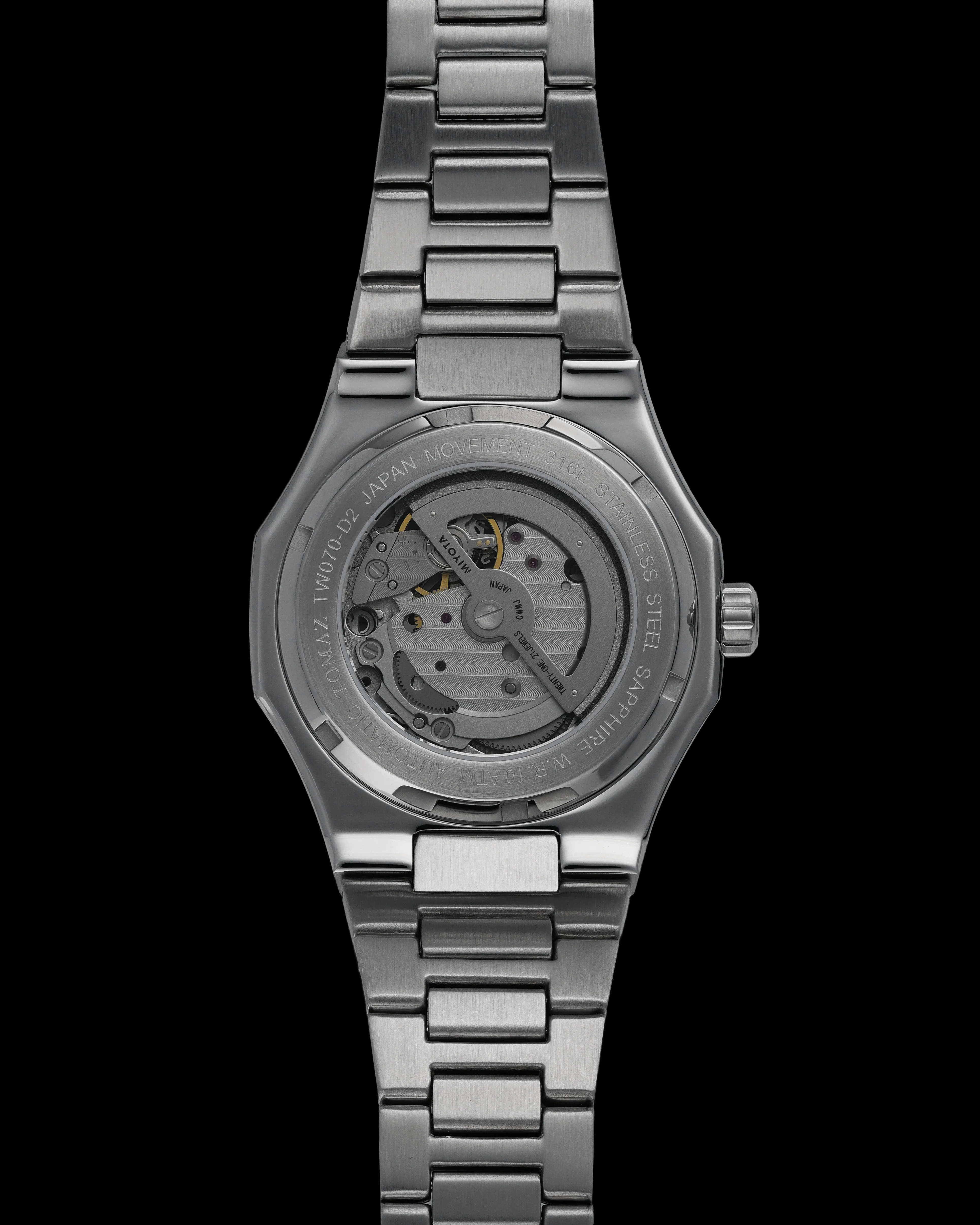 Tomaz TW070-D2 Steelworks Skeleton Watch – Stainless Steel Strap - Image 2