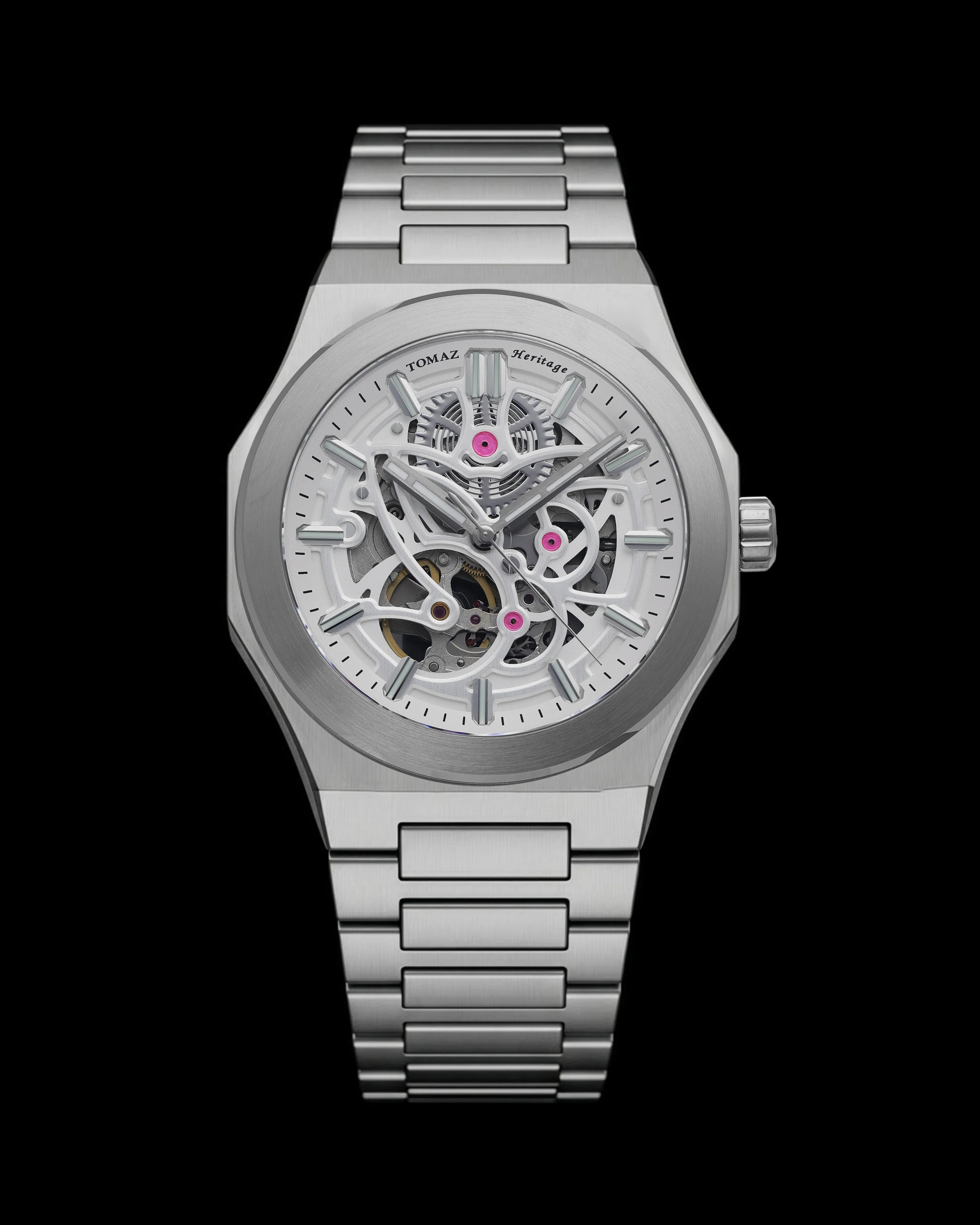 Tomaz TW070-D3 Steelworks Skeleton Watch – Stainless Steel Strap