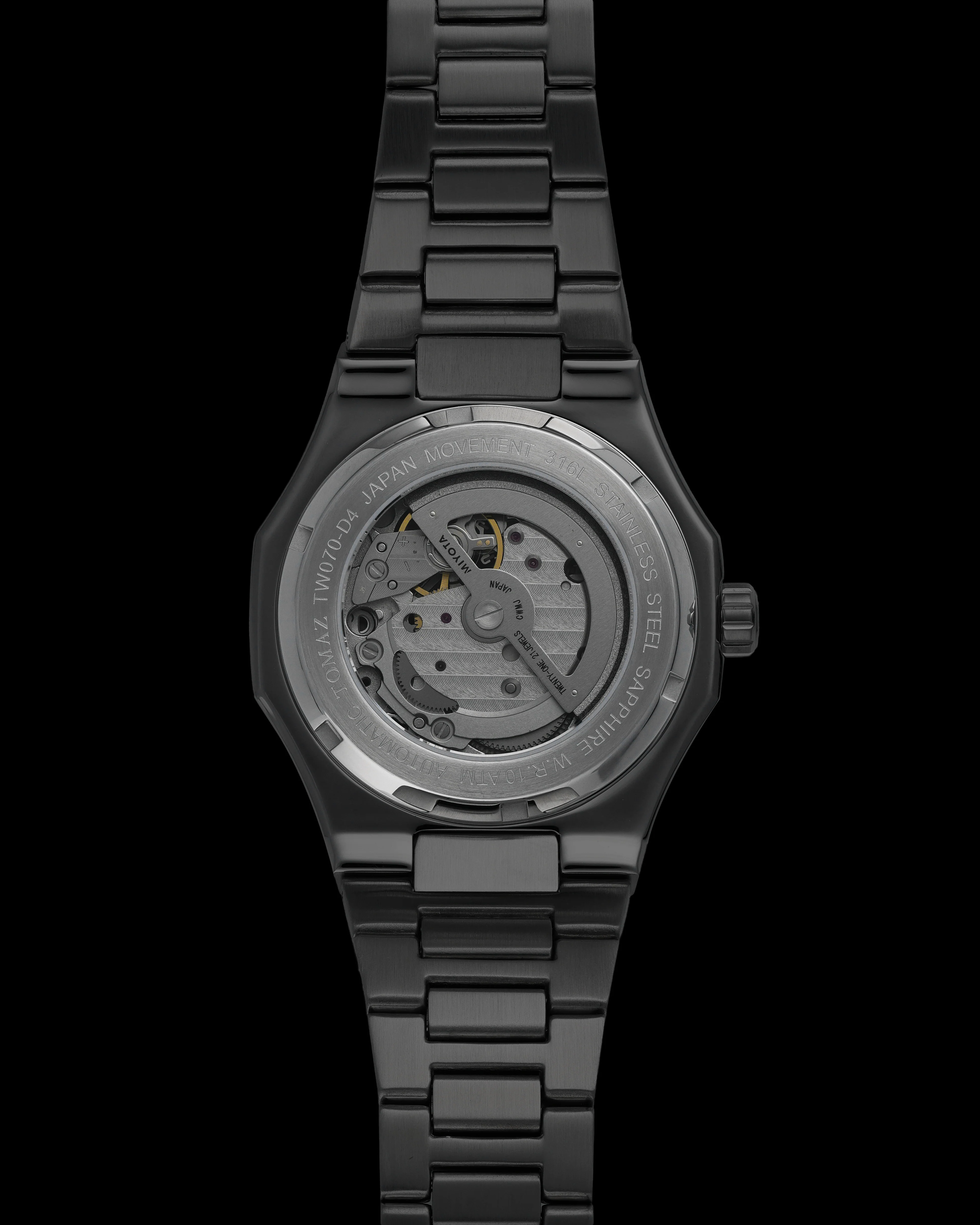 Tomaz TW070-D4 Steelworks Skeleton Watch – Stainless Steel Strap - Image 2