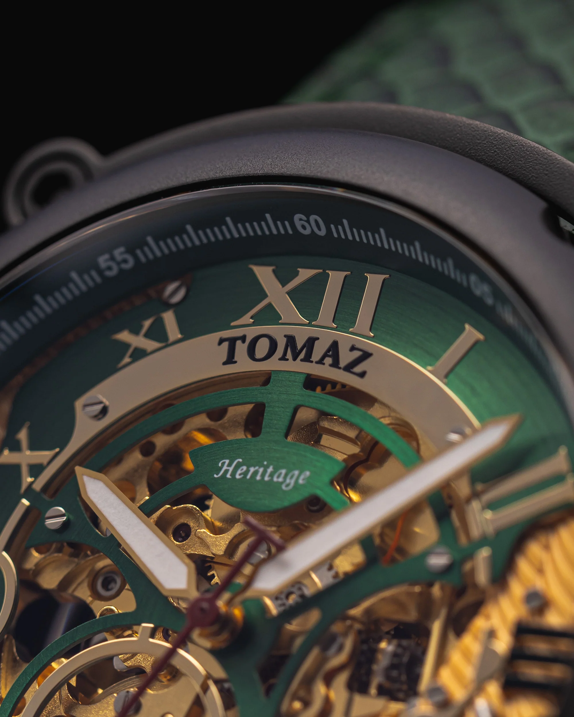 Tomaz Xavier II TW030-D16 Automatic Watch – Salmon Leather Strap - Image 4