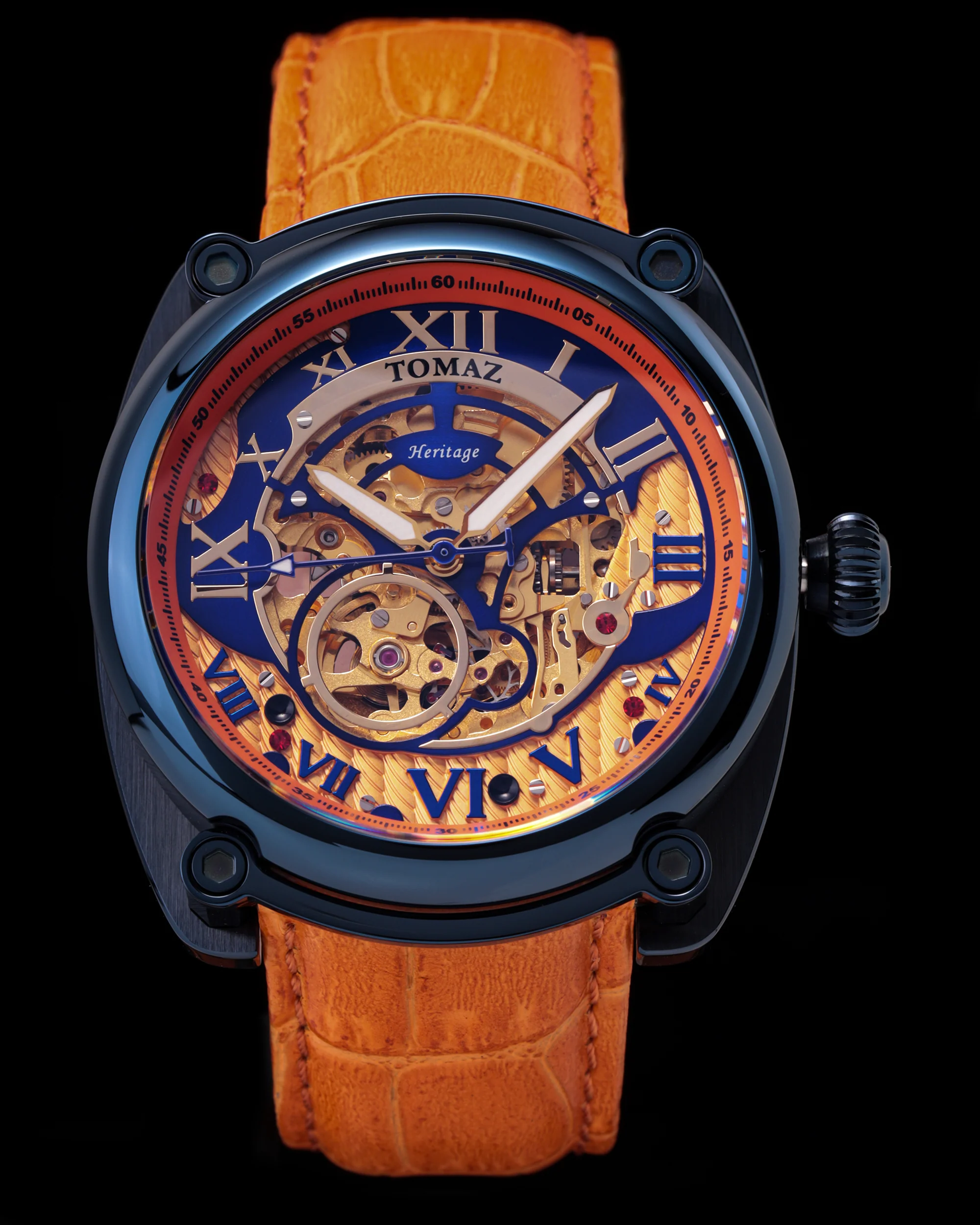Tomaz Xavier II TW030-D20 Automatic Watch – Bamboo Leather Strap