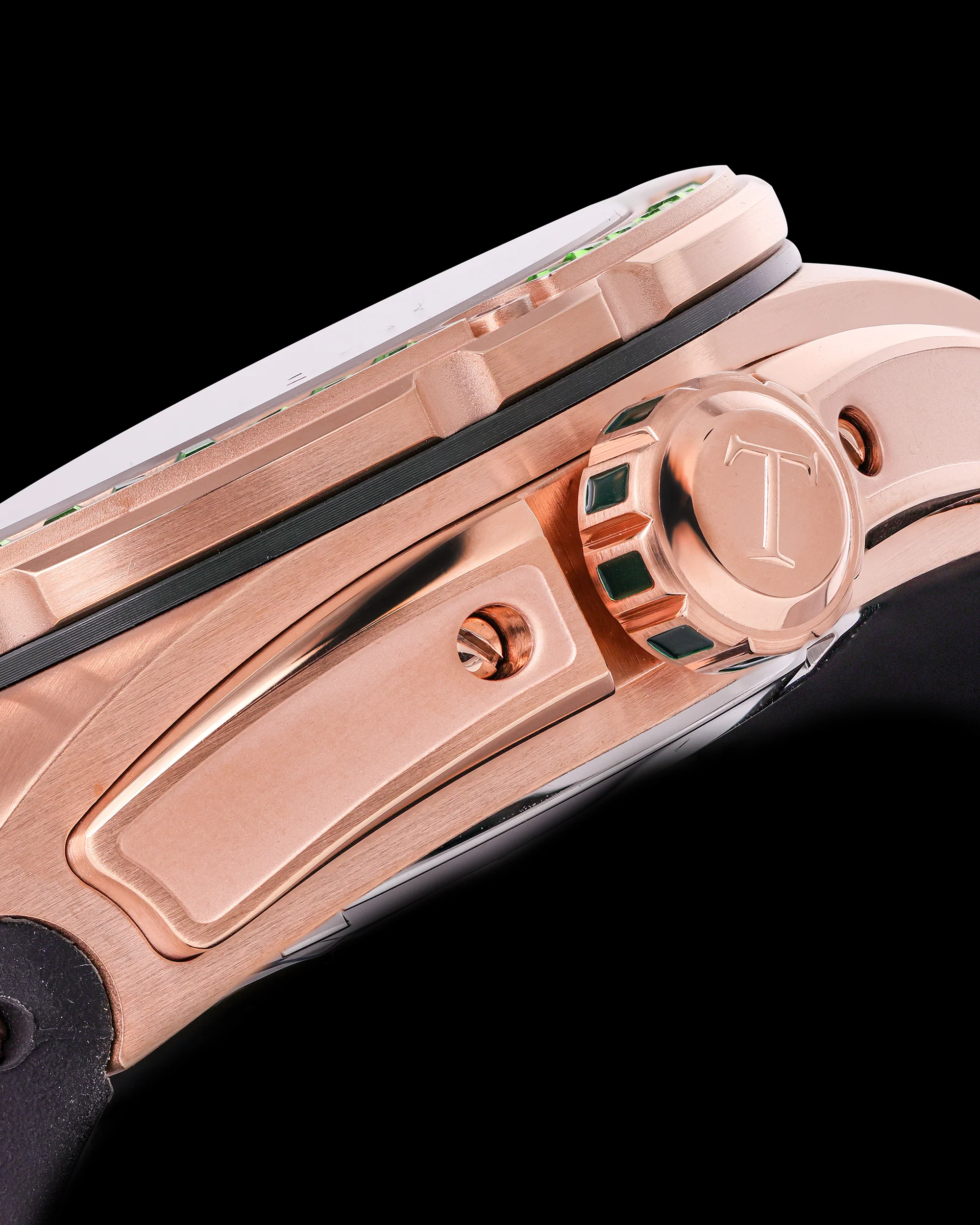 Tomaz Xavier XL TW033-D15 Crystal Watch – Bamboo Leather Strap - Image 6