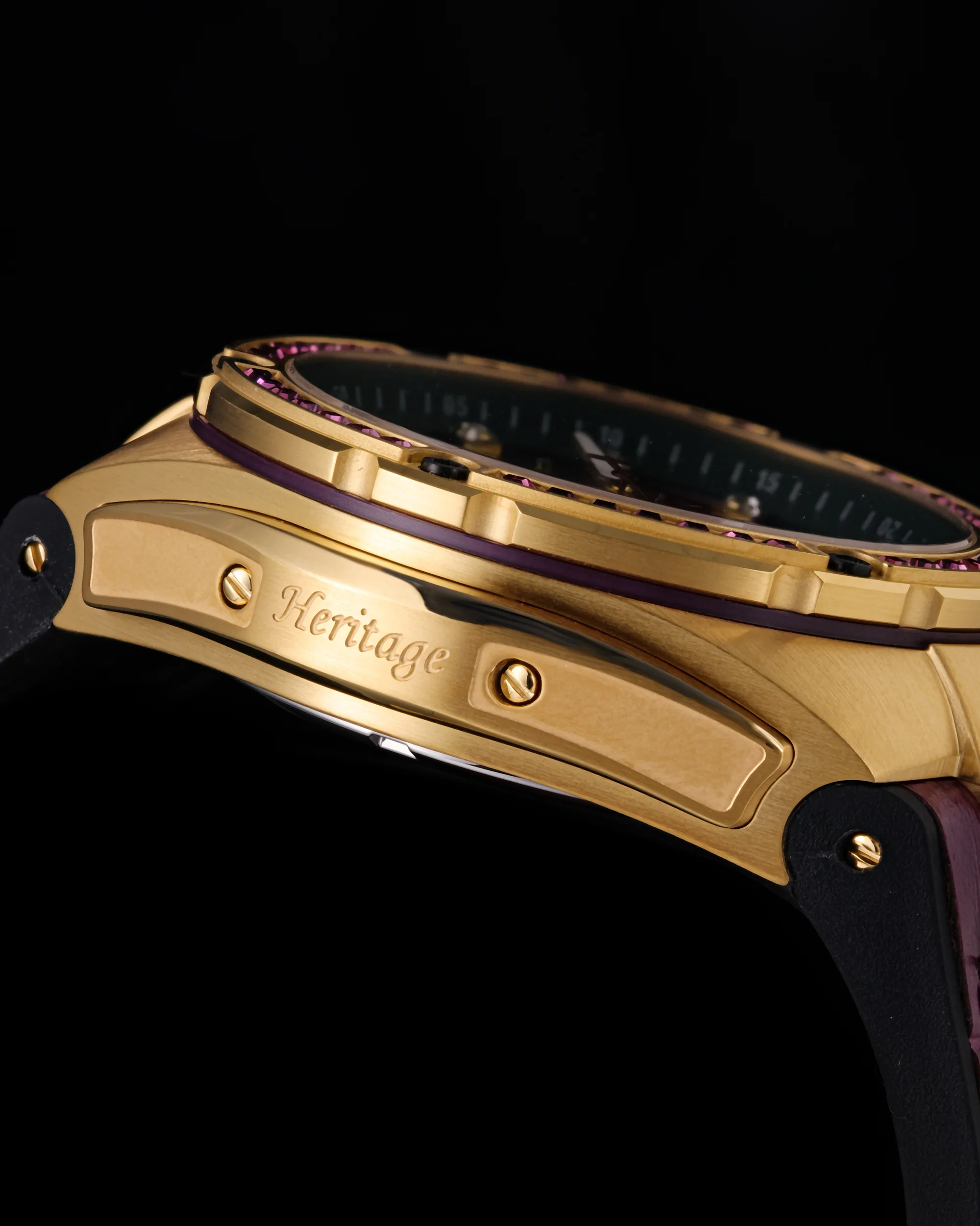 Tomaz Xavier XL TW033-D6 Crystal Watch – Bamboo Leather Strap - Image 5