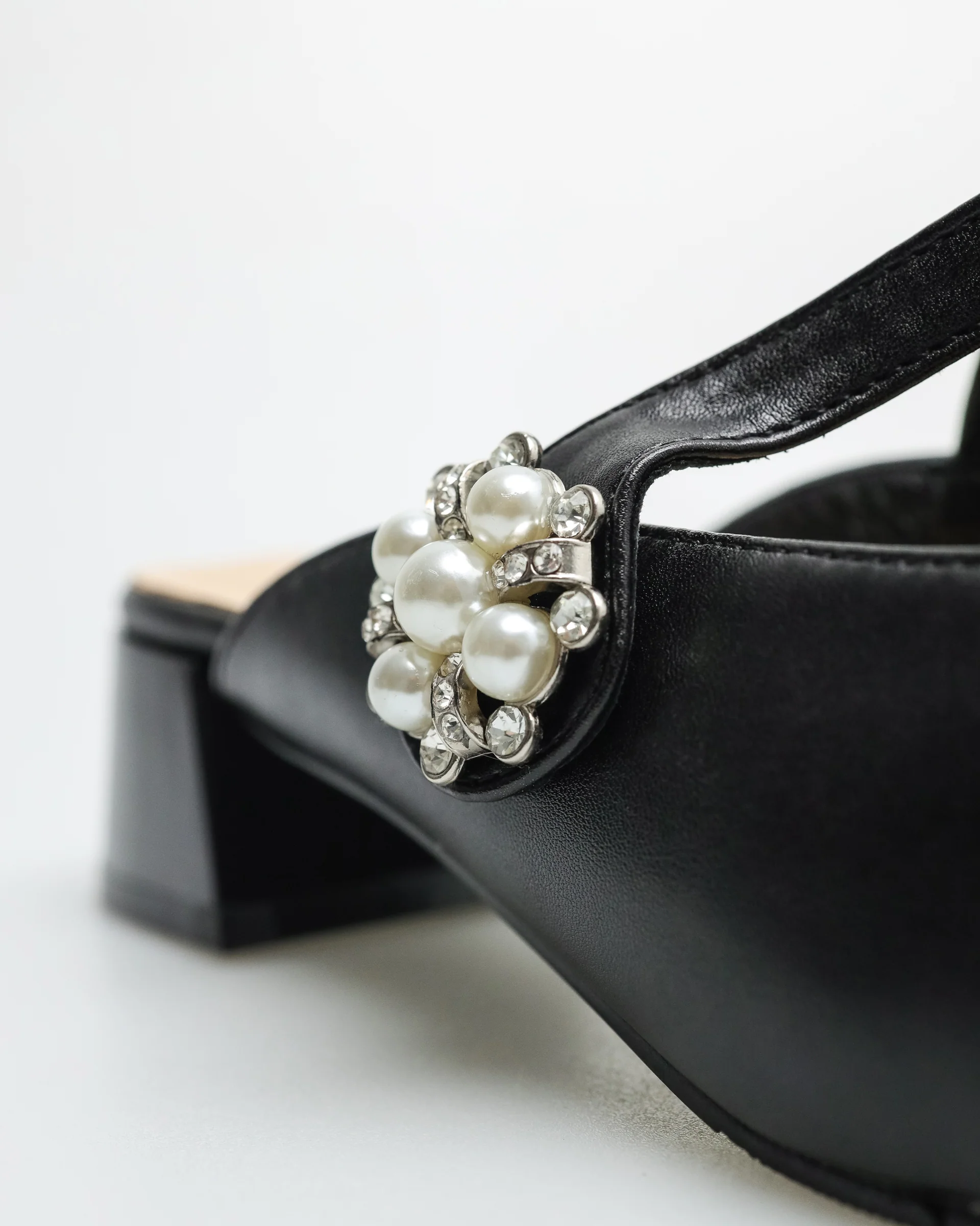 Tomaz YX110 Ladies Flower Gem Heels - Image 11