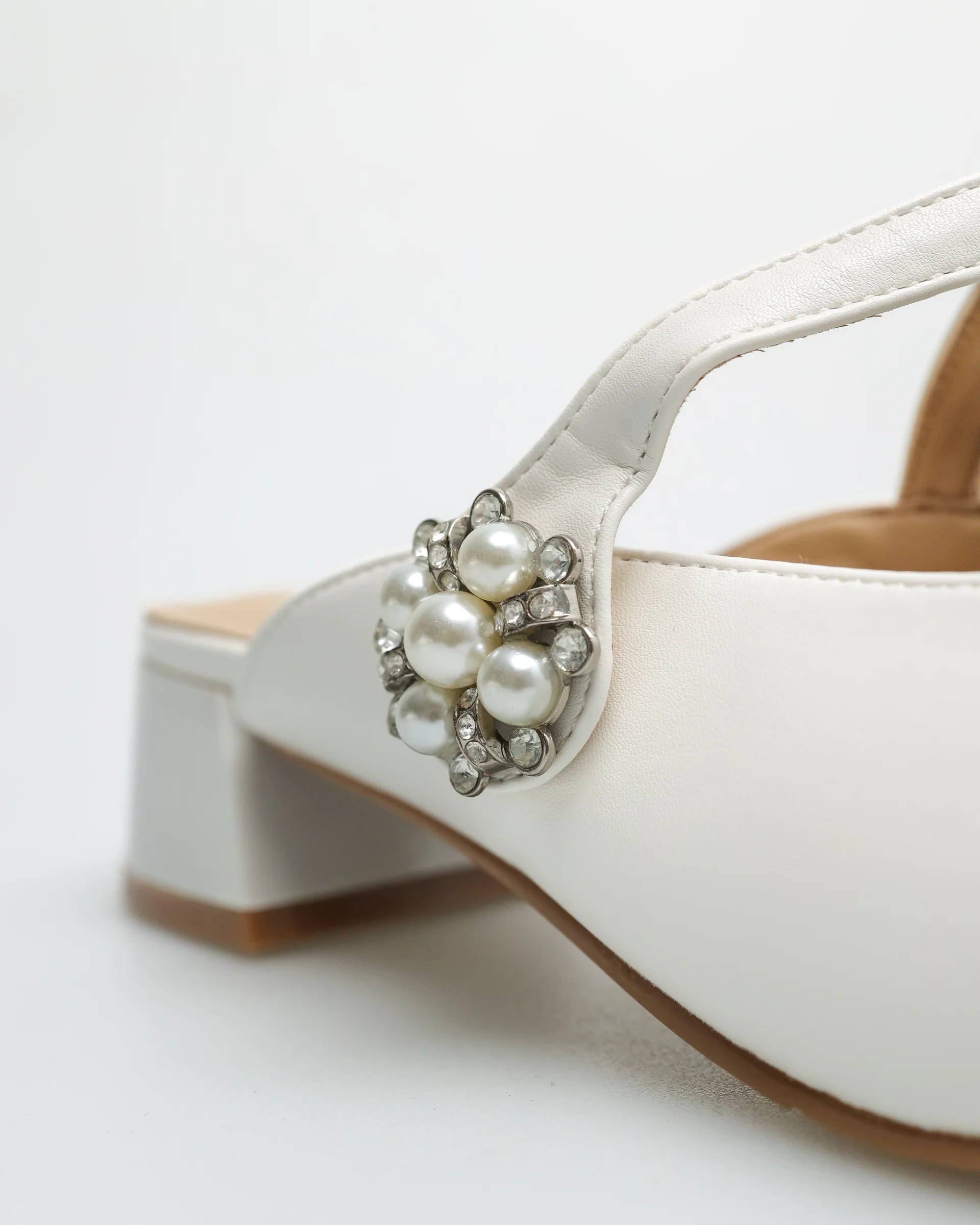 Tomaz YX110 Ladies Flower Gem Heels - Image 5