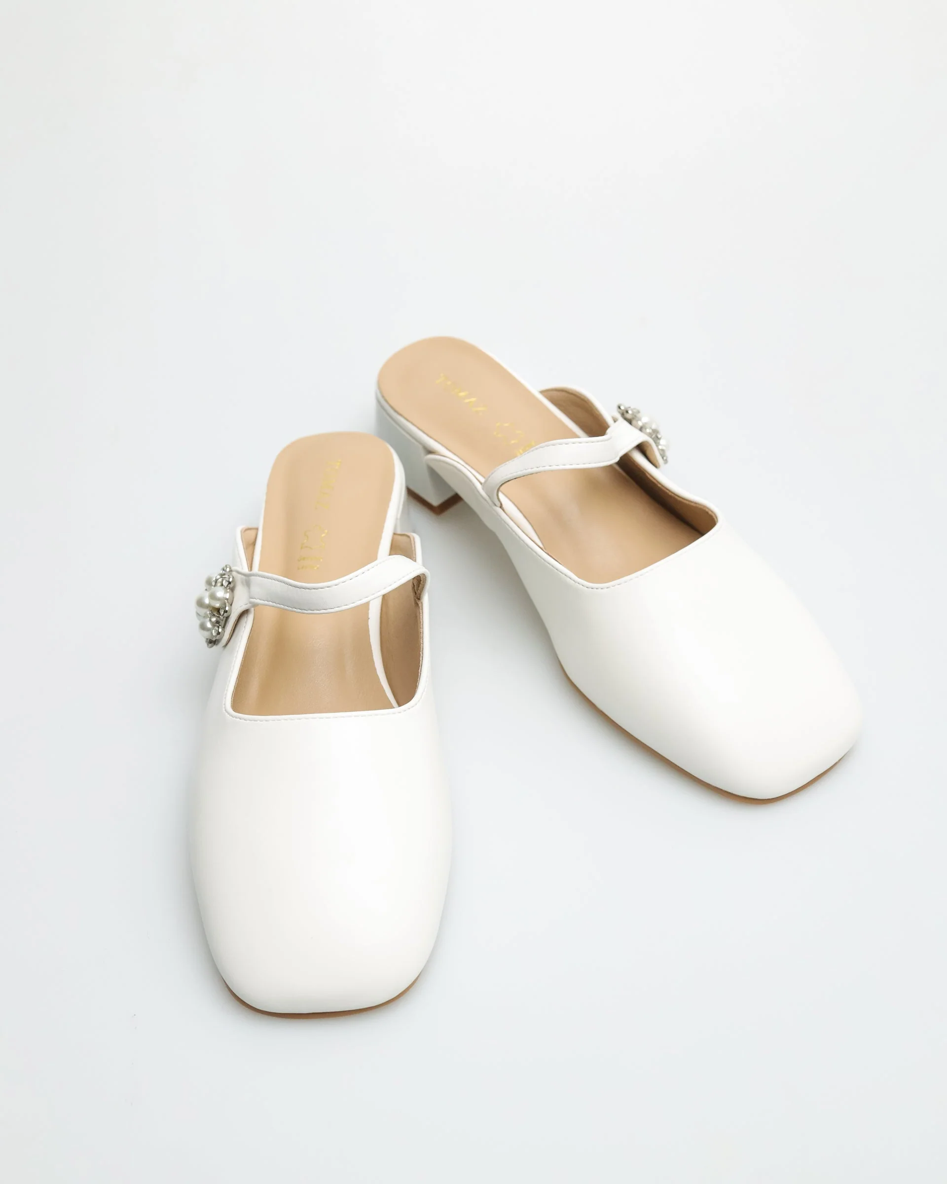Tomaz YX110 Ladies Flower Gem Heels - Image 7