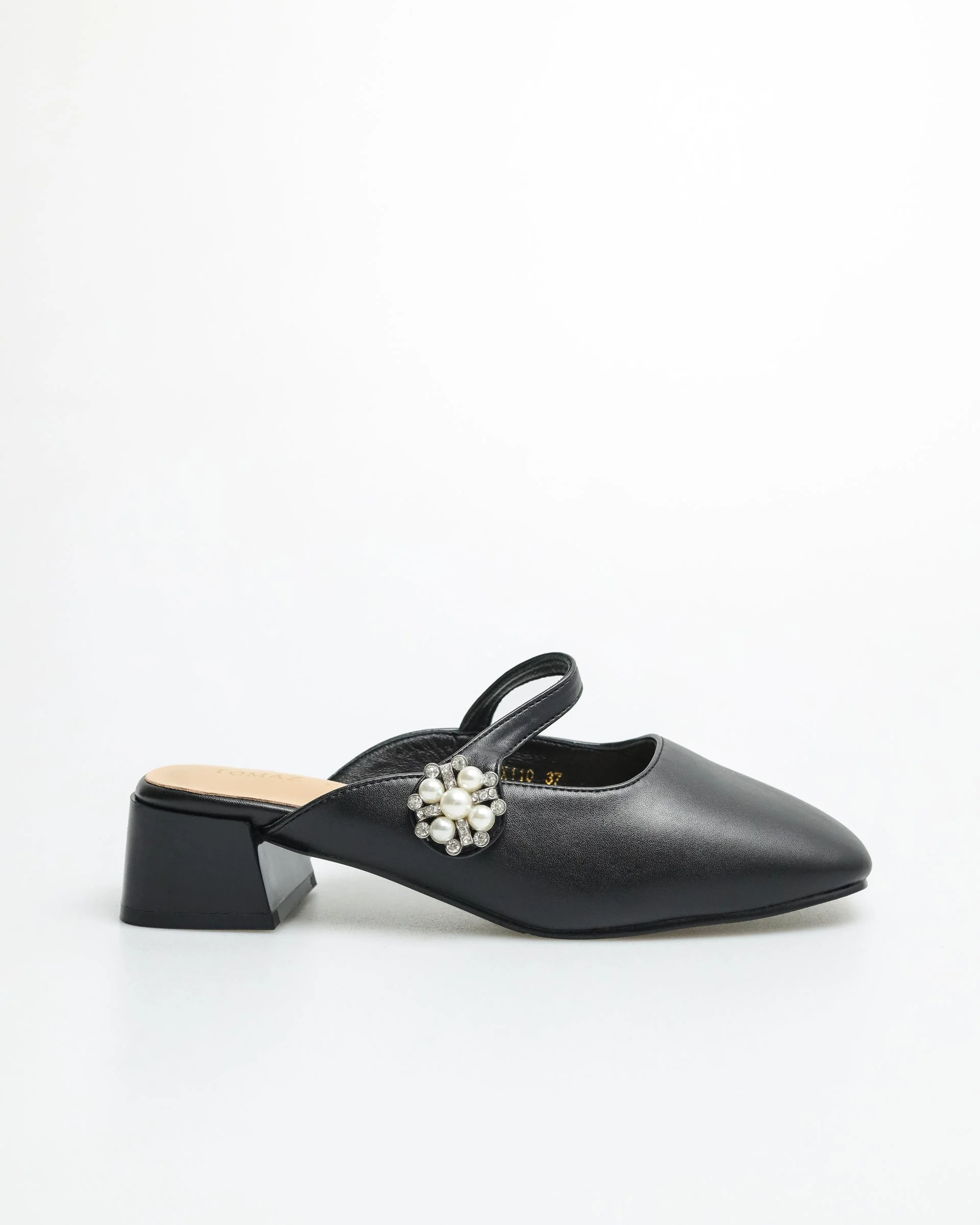 Tomaz YX110 Ladies Flower Gem Heels - Image 9
