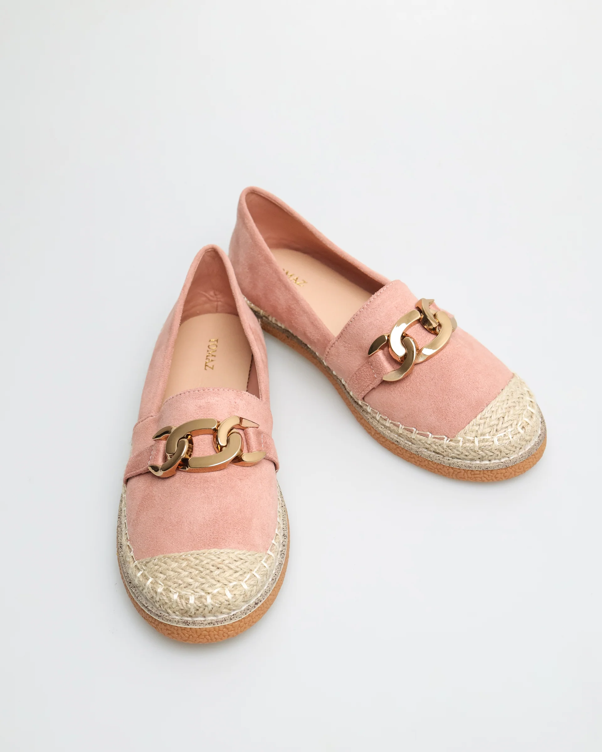 Tomaz YX147 Ladies Espadrille Buckle Flats - Image 8