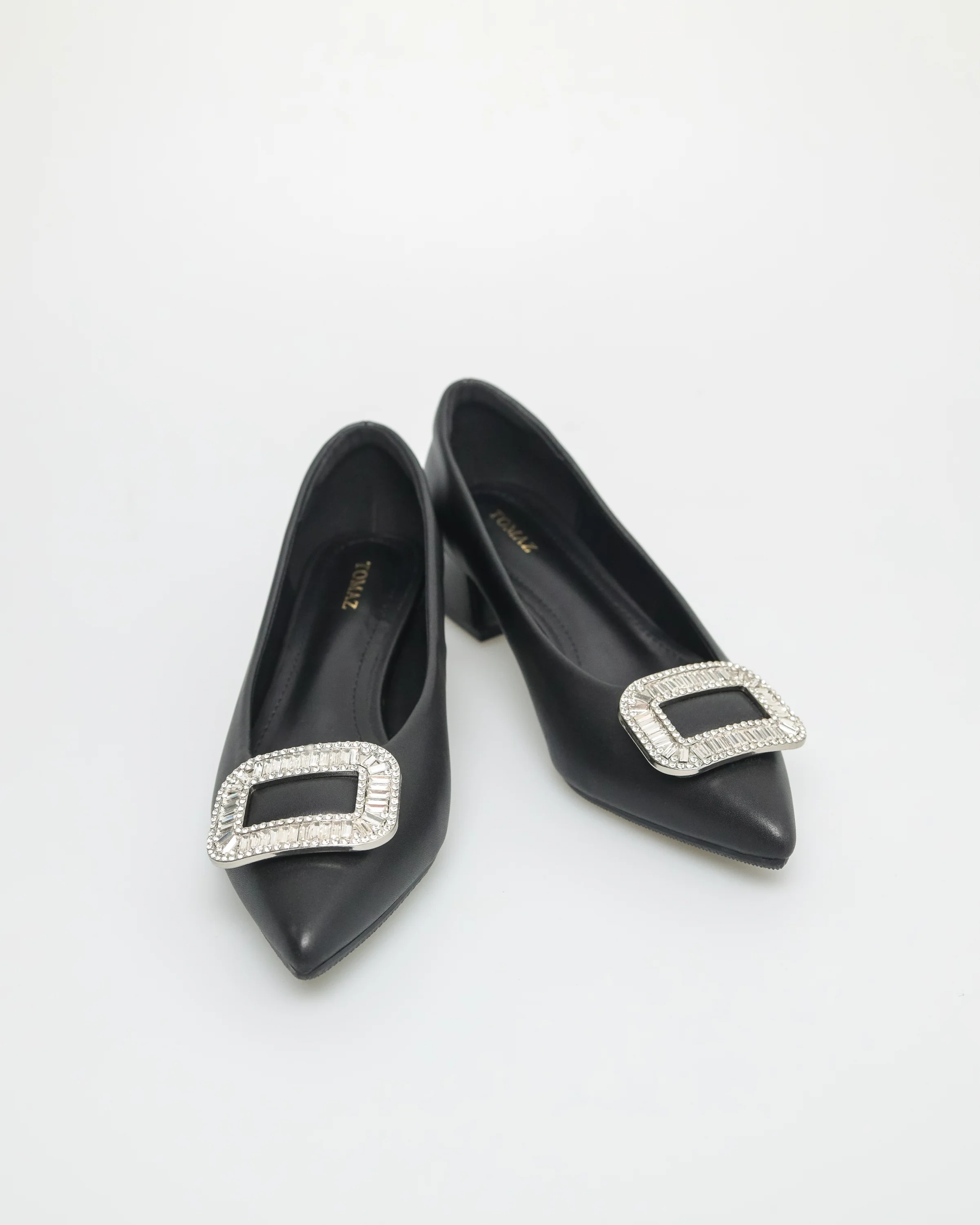 Tomaz YX172 Ladies Pointy Gemstone Heels - Image 6