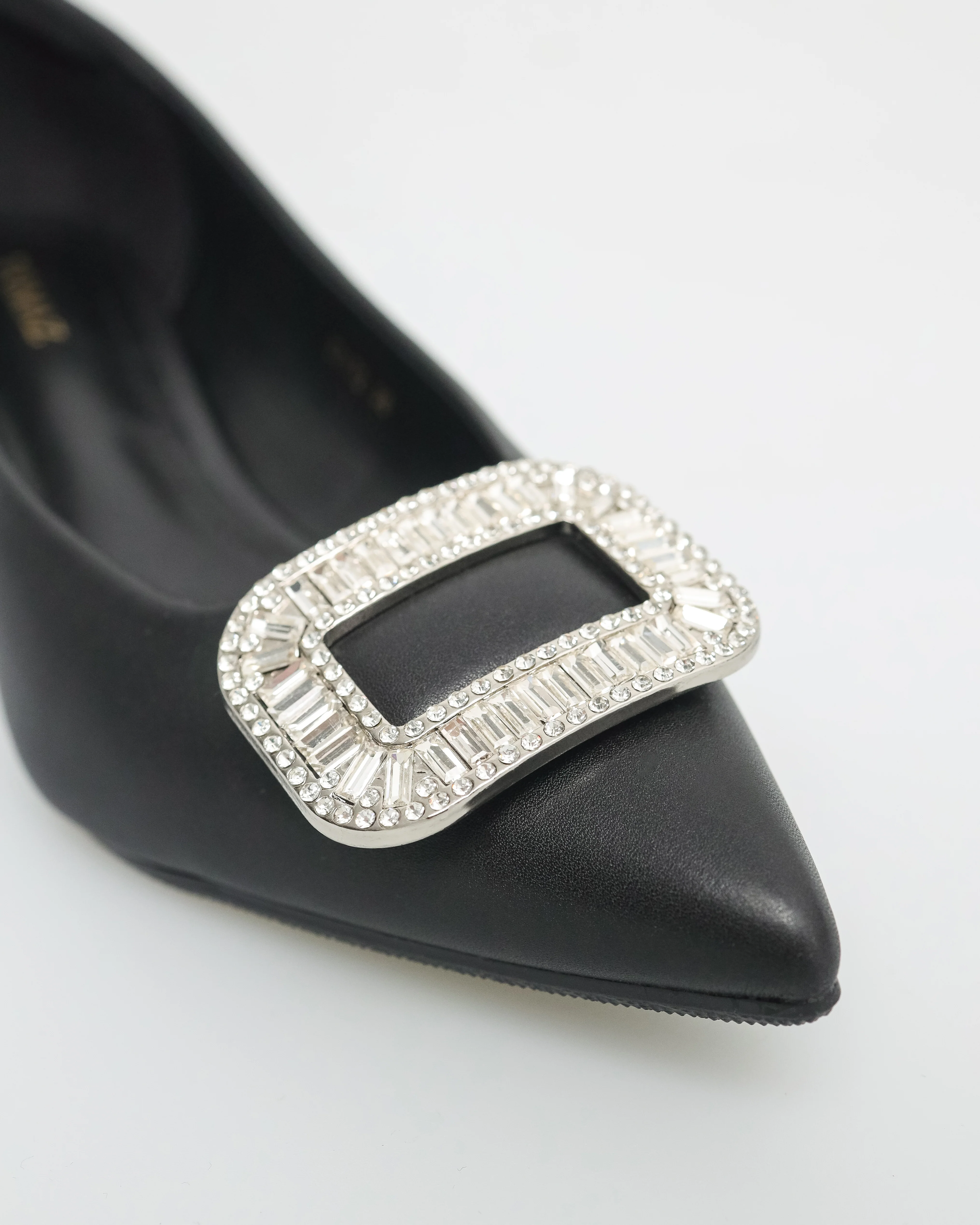 Tomaz YX172 Ladies Pointy Gemstone Heels - Image 8