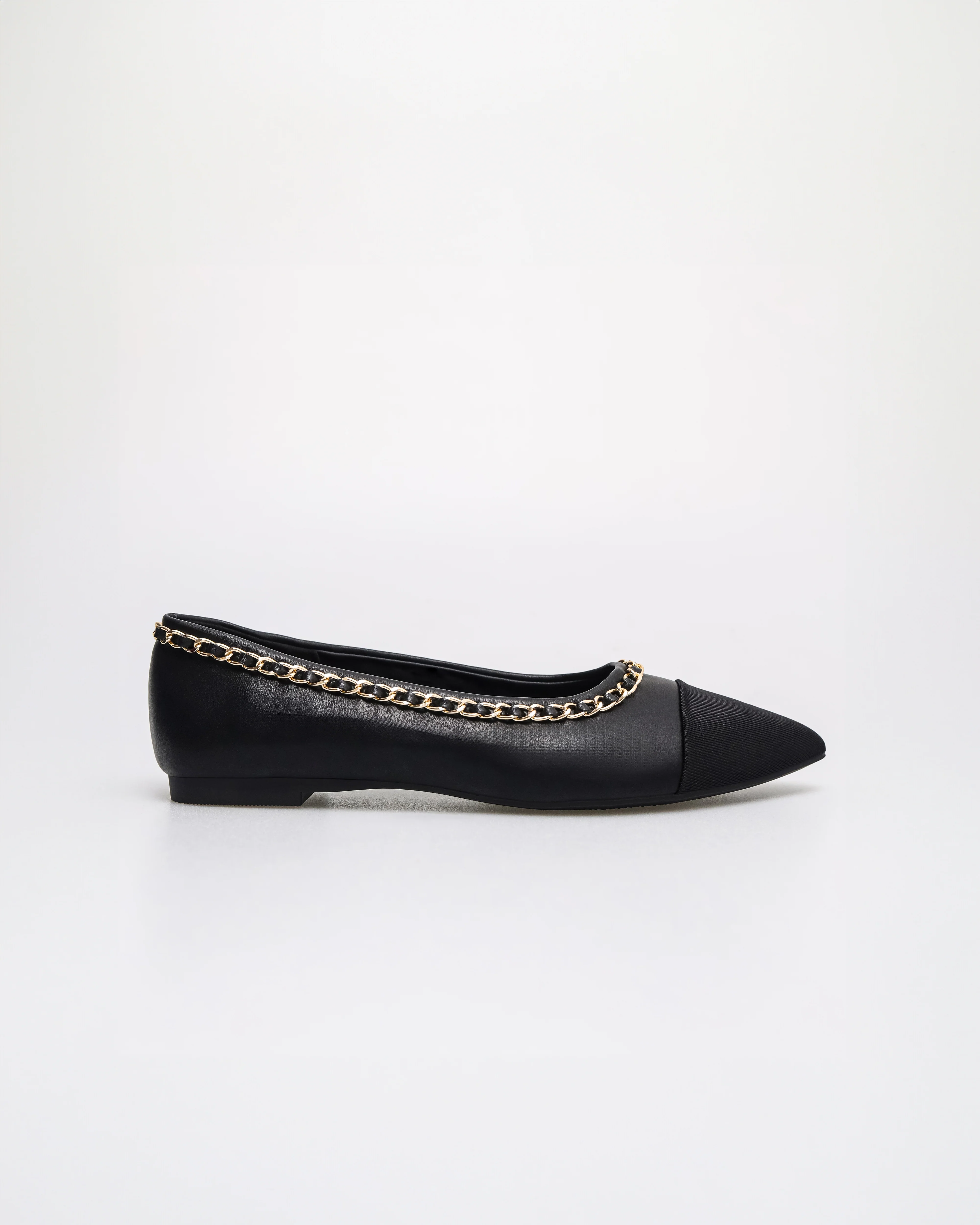 Tomaz YX190 Ladies Chain-Trimmed Ballet Flat - Image 5