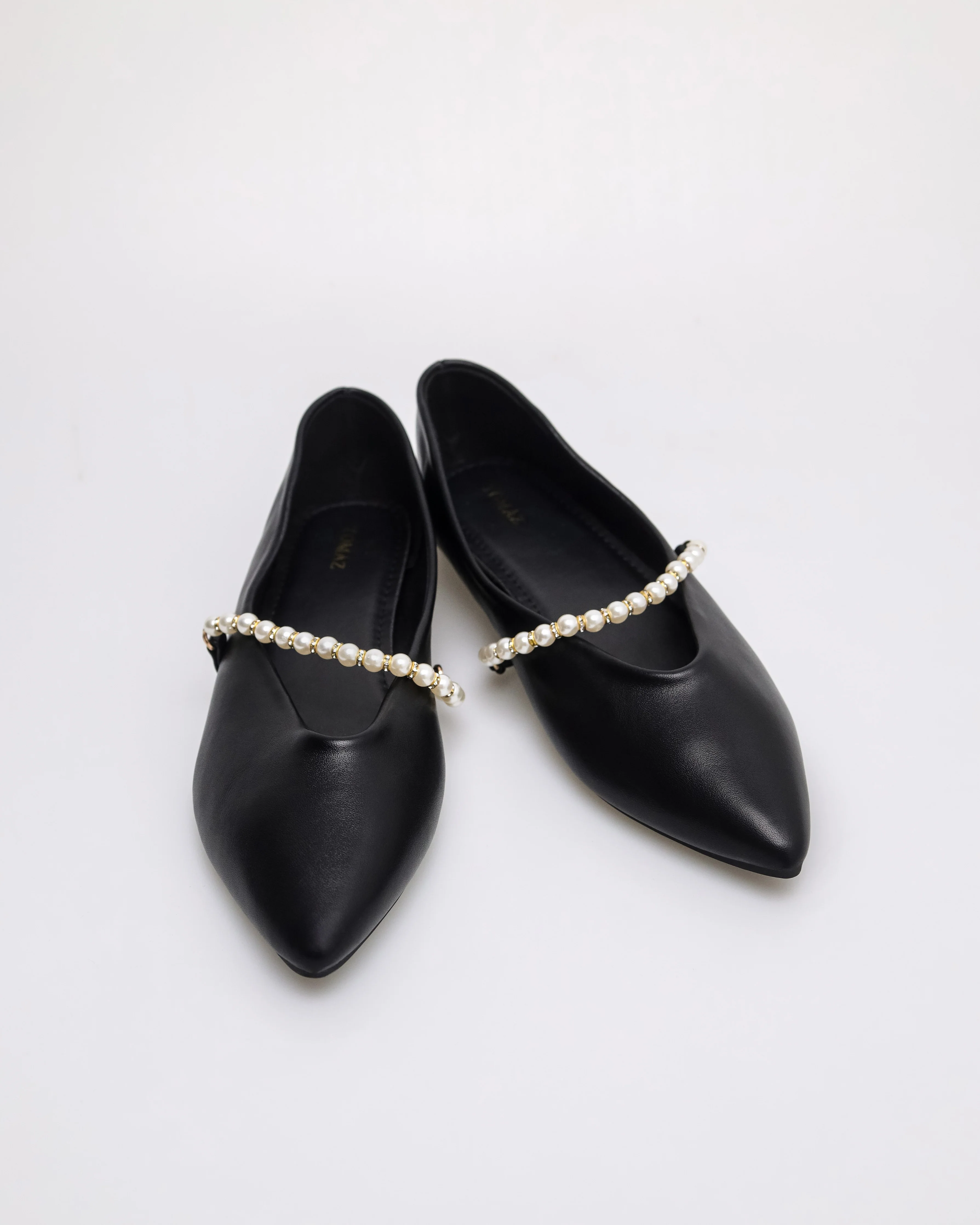 Tomaz YX193 Ladies Plain Pearl Flats - Image 10
