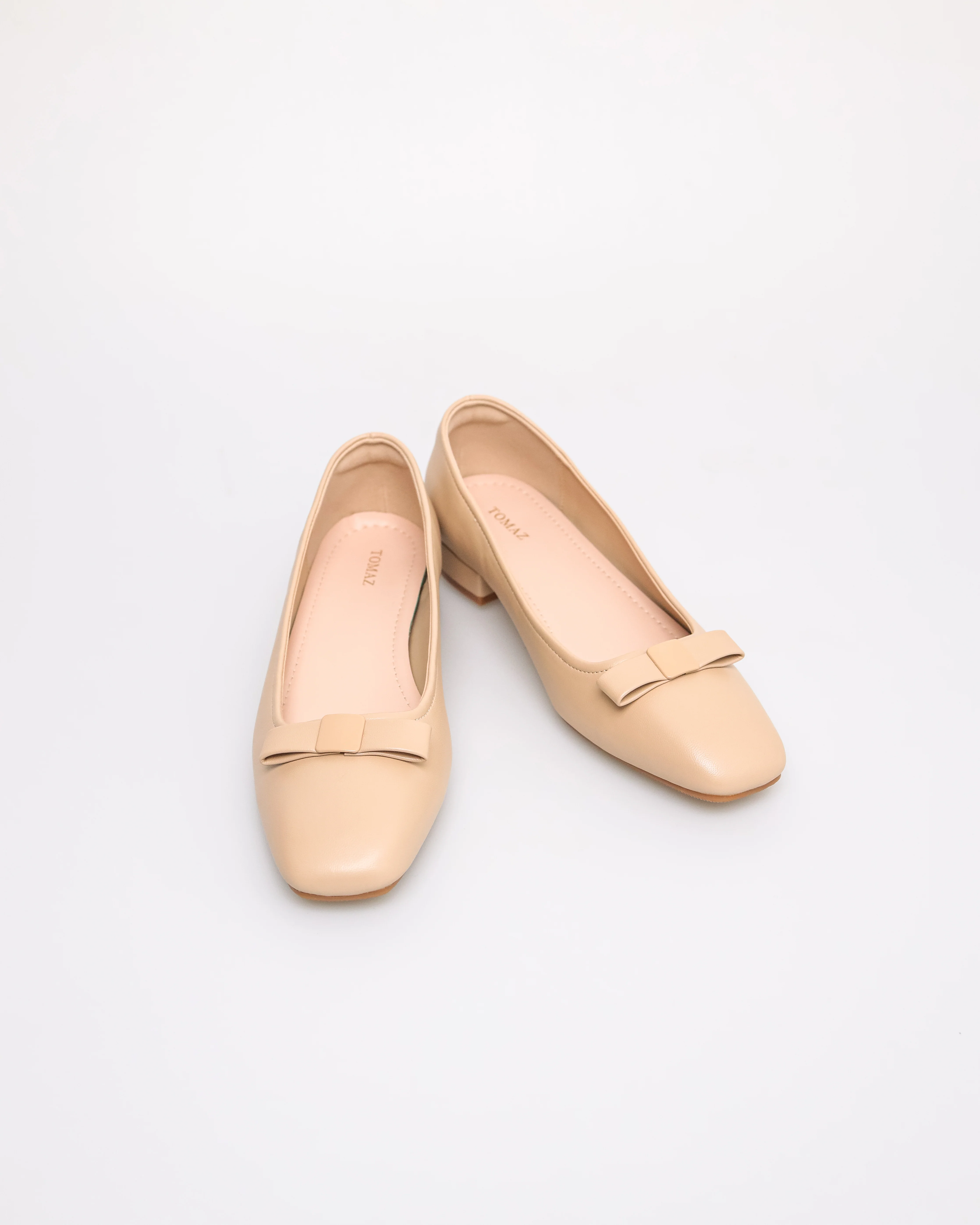 Tomaz YX198 Ladies Folded Ribbon Flats - Image 2